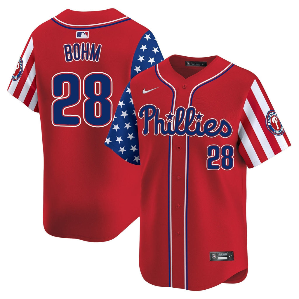Phillies 2025 Independence Day Vapor Premier Limited Jersey - All Stitched
