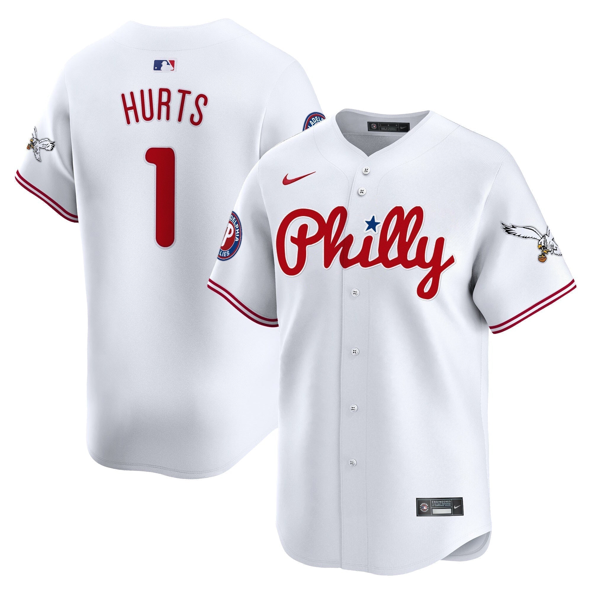 Phillies & Eagles Vapor Premier Limited Jersey - All Stitched
