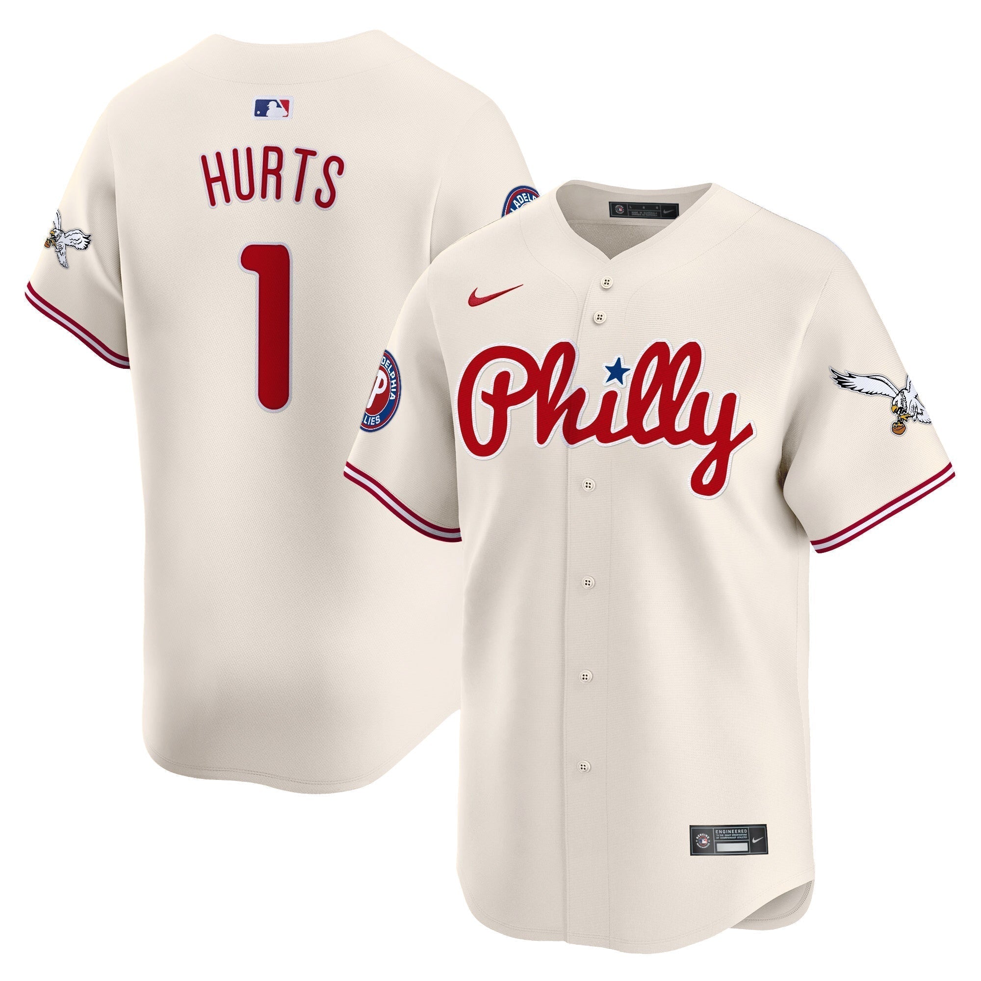 Phillies & Eagles Vapor Premier Limited Jersey - All Stitched