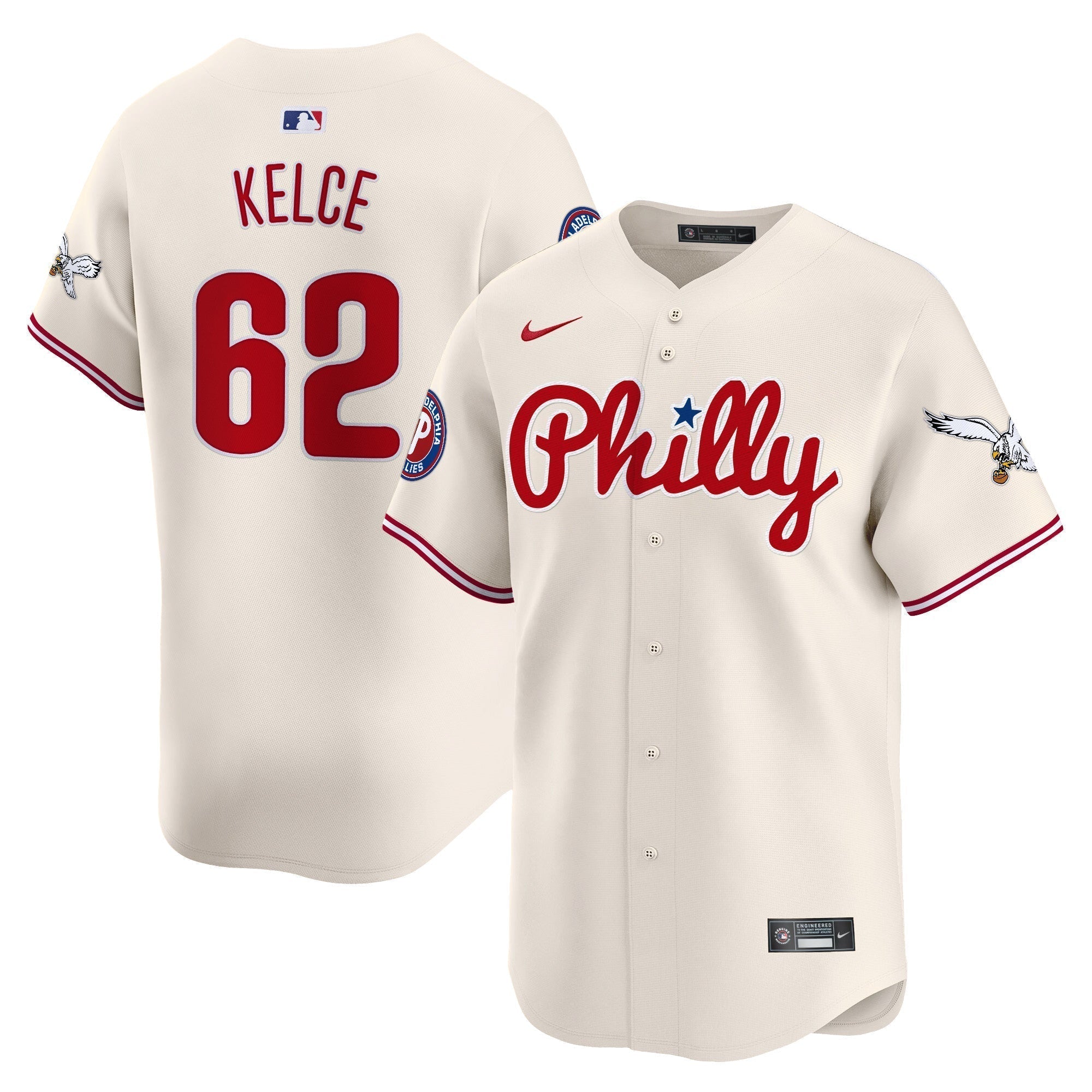 Phillies & Eagles Vapor Premier Limited Jersey - All Stitched