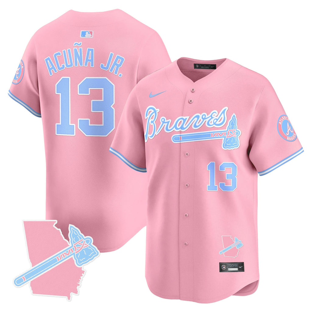 Unisex ATL Bubblegum Pink Vapor Premier Limited Jersey - All Stitched