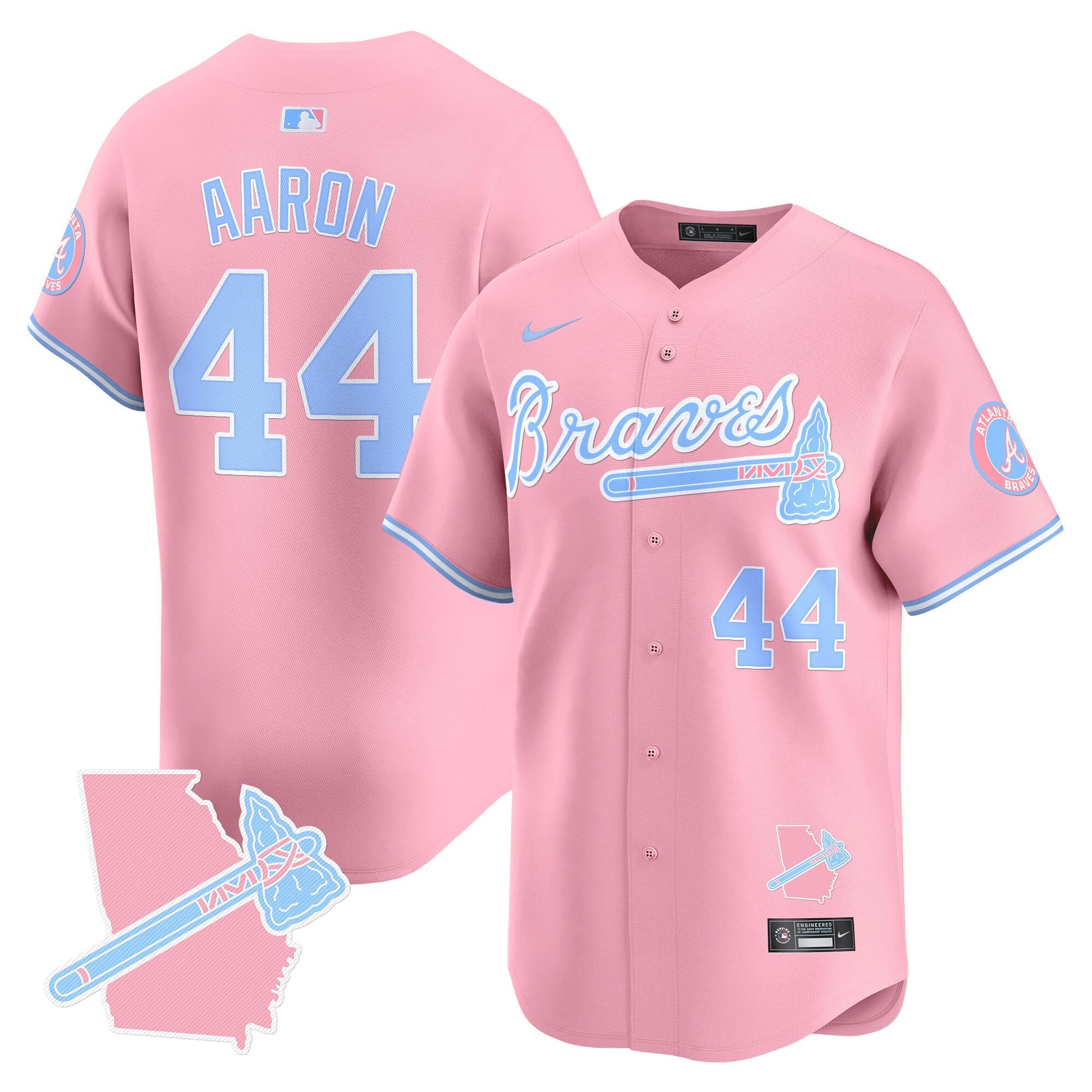 Unisex ATL Bubblegum Pink Vapor Premier Limited Jersey - All Stitched