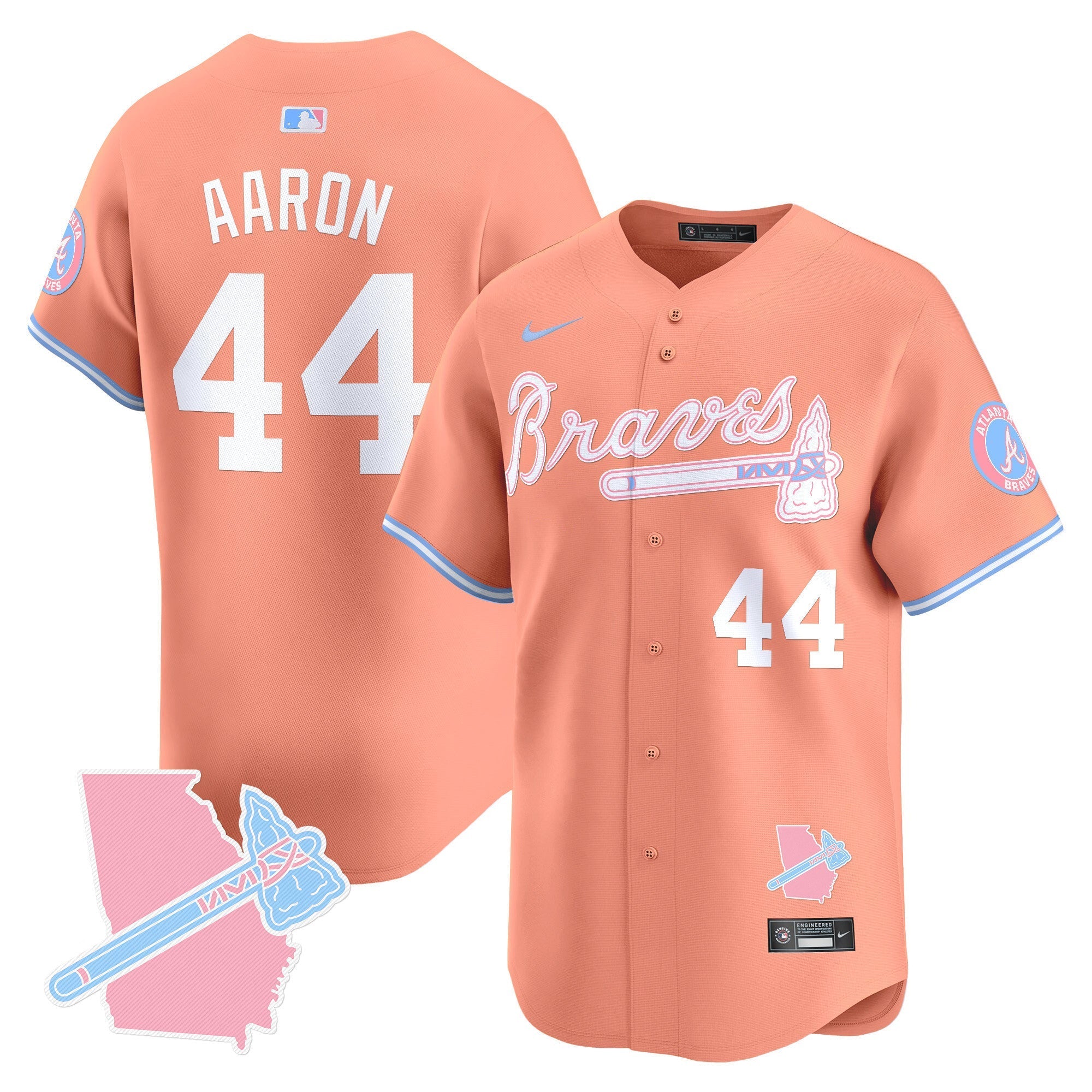 Unisex ATL Bubblegum Pink Vapor Premier Limited Jersey - All Stitched
