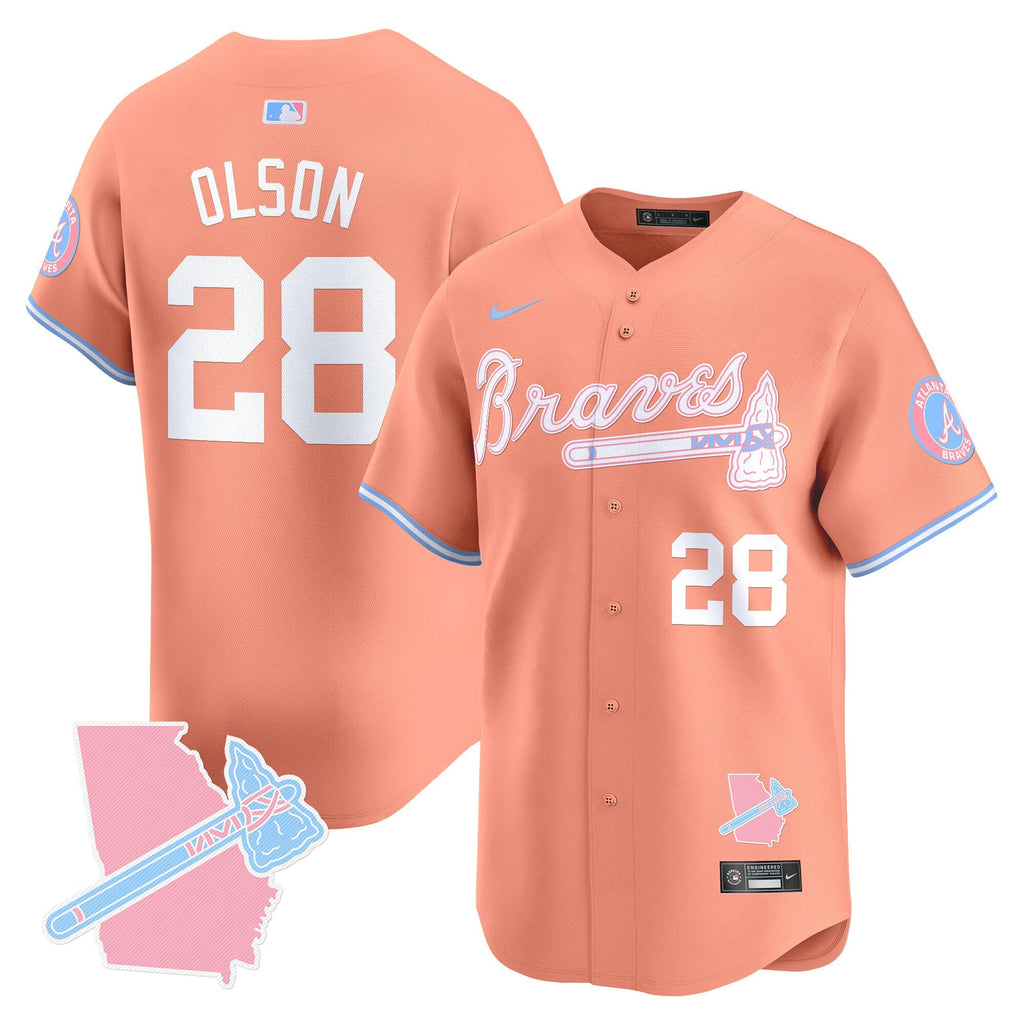 Unisex ATL Bubblegum Pink Vapor Premier Limited Jersey - All Stitched