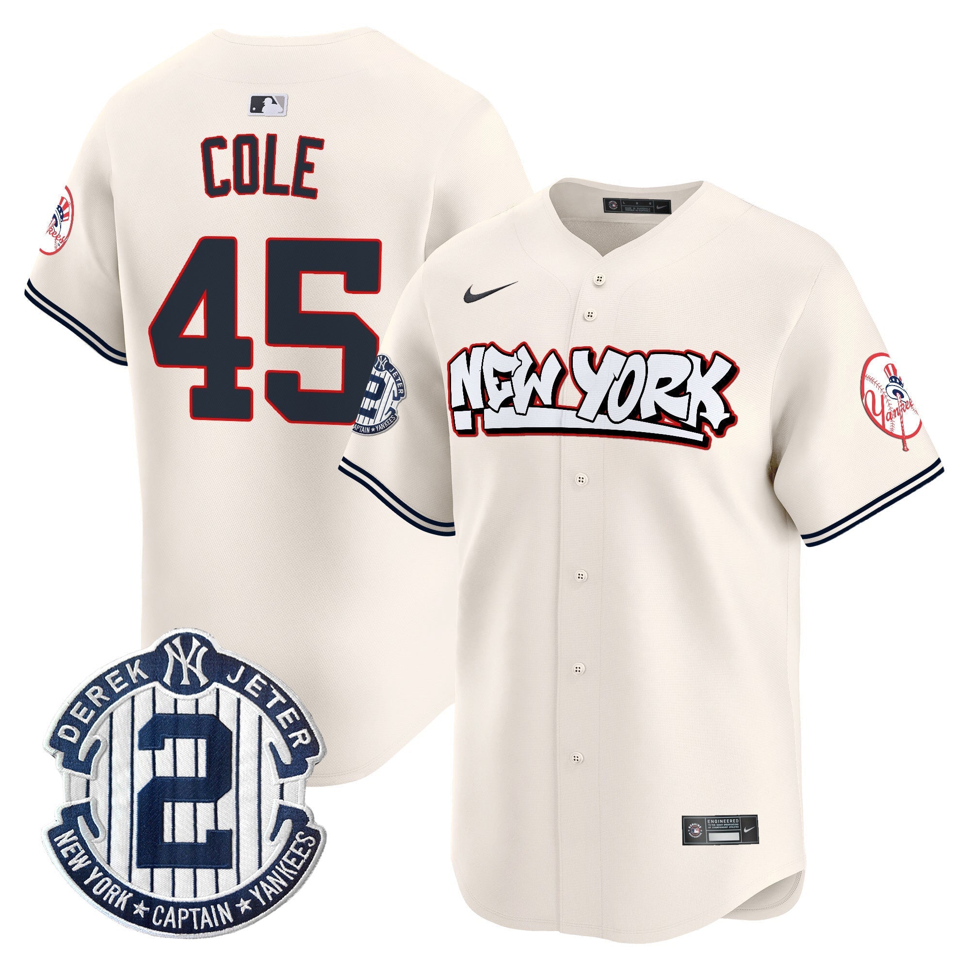 NYY Graffiti Vapor Premier Limited Jersey V2 - All Stitched