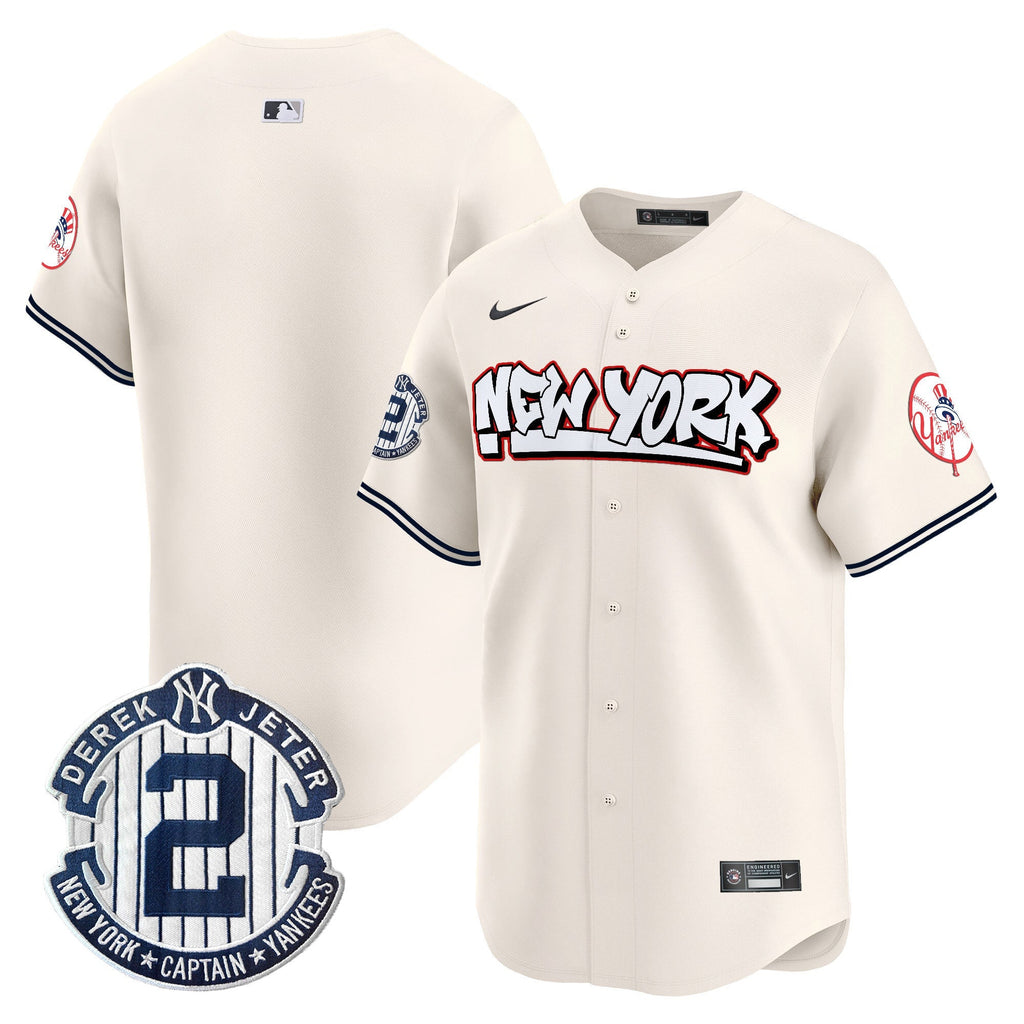 NYY Graffiti Vapor Premier Limited Jersey V2 - All Stitched