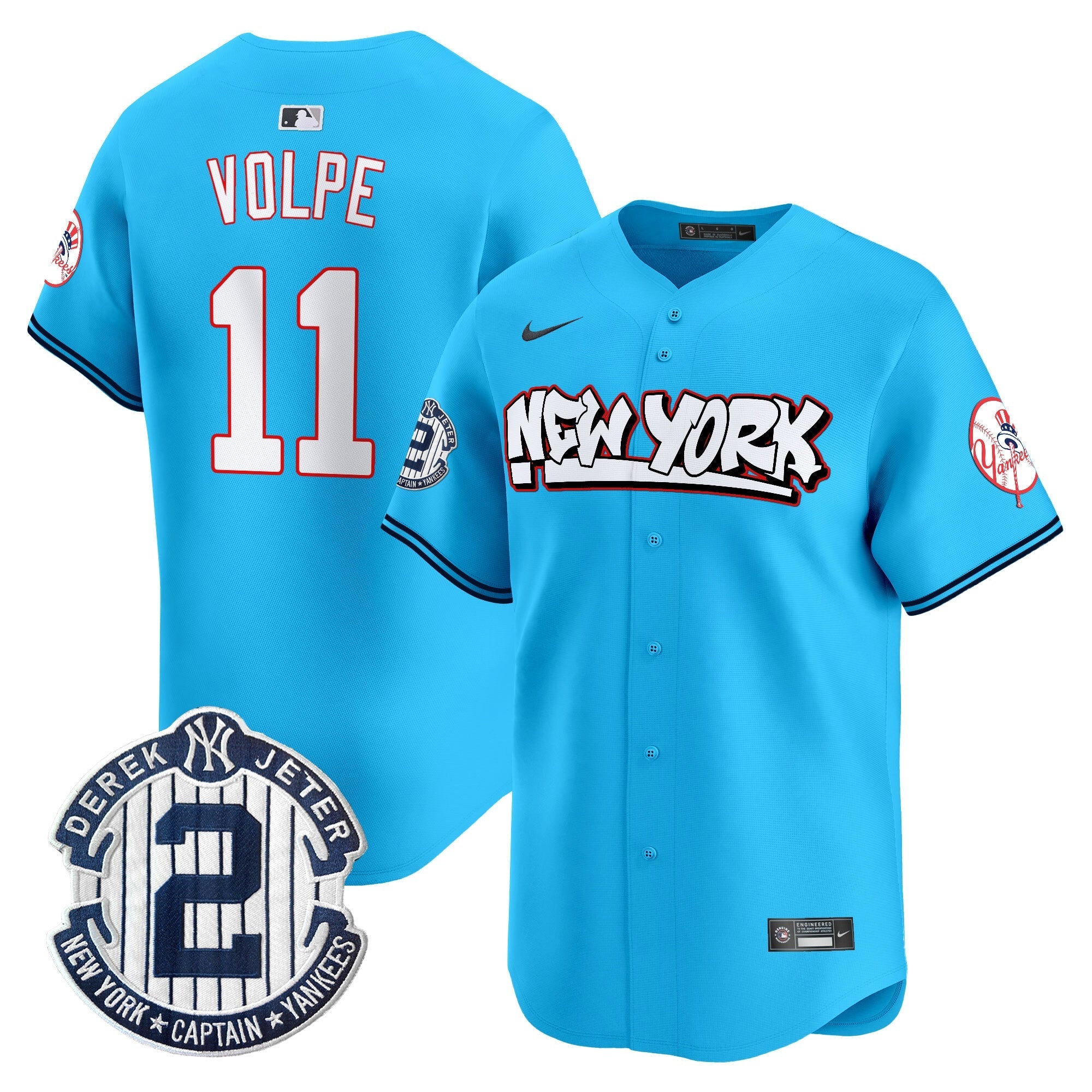 NYY Graffiti Vapor Premier Limited Jersey V2 - All Stitched