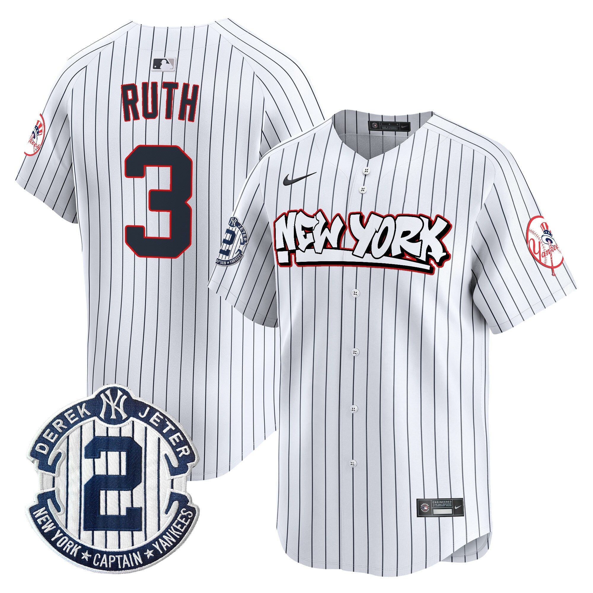NYY Graffiti Vapor Premier Limited Jersey V2 - All Stitched