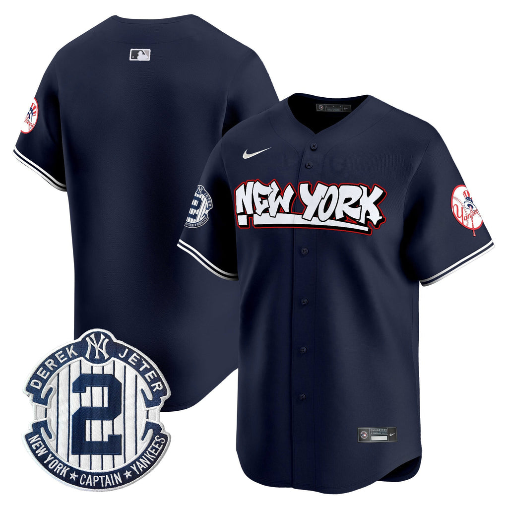 NYY Graffiti Vapor Premier Limited Jersey V2 - All Stitched