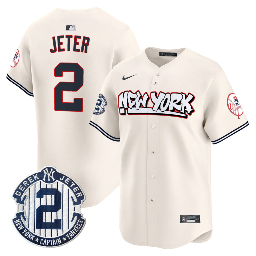 NYY Graffiti Vapor Premier Limited Jersey V2 - All Stitched
