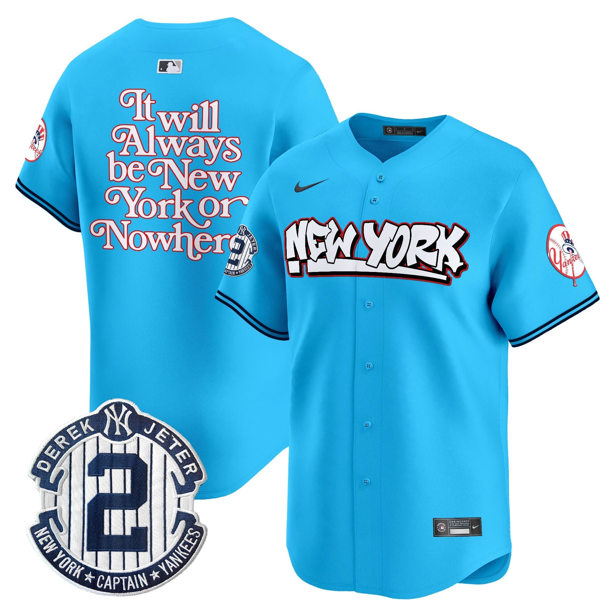 NYY Graffiti Vapor Premier Limited Jersey V2 - All Stitched