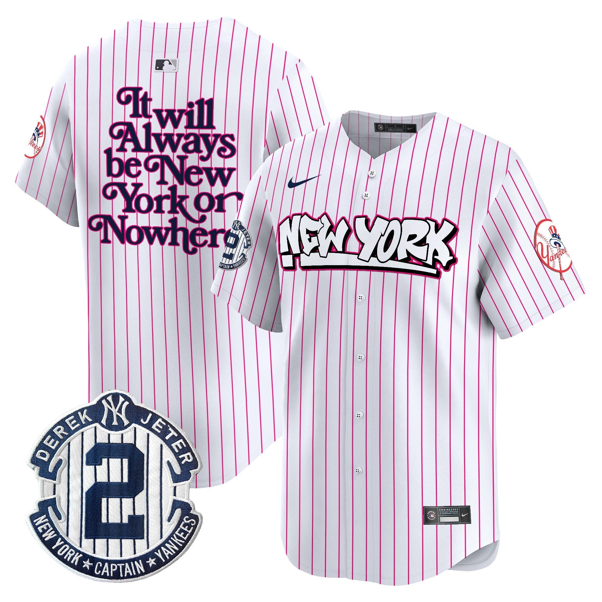 NYY Graffiti Vapor Premier Limited Jersey V2 - All Stitched
