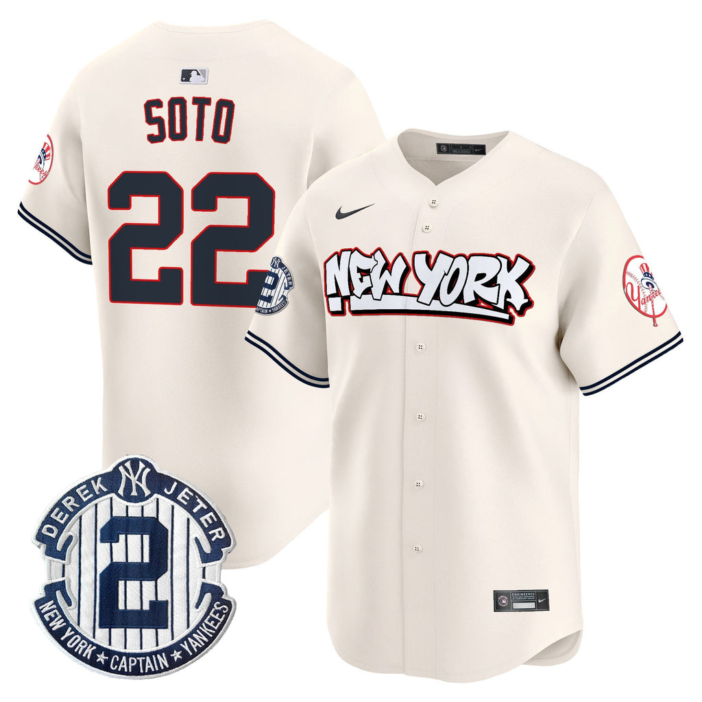 NYY Graffiti Vapor Premier Limited Jersey V2 - All Stitched