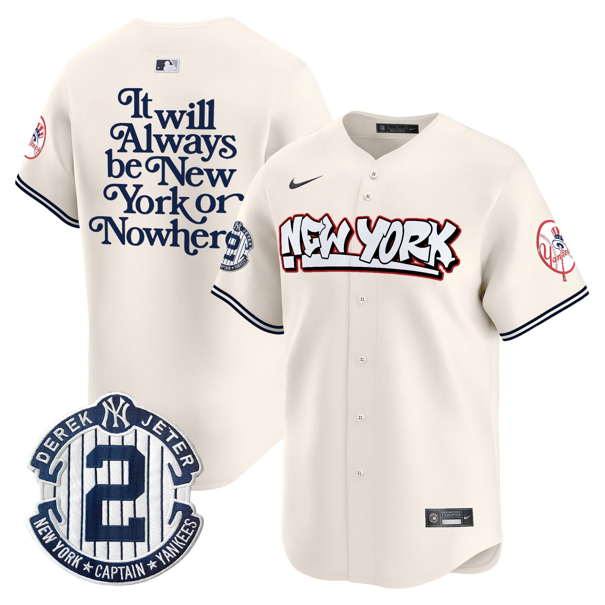 NYY Graffiti Vapor Premier Limited Jersey V2 - All Stitched