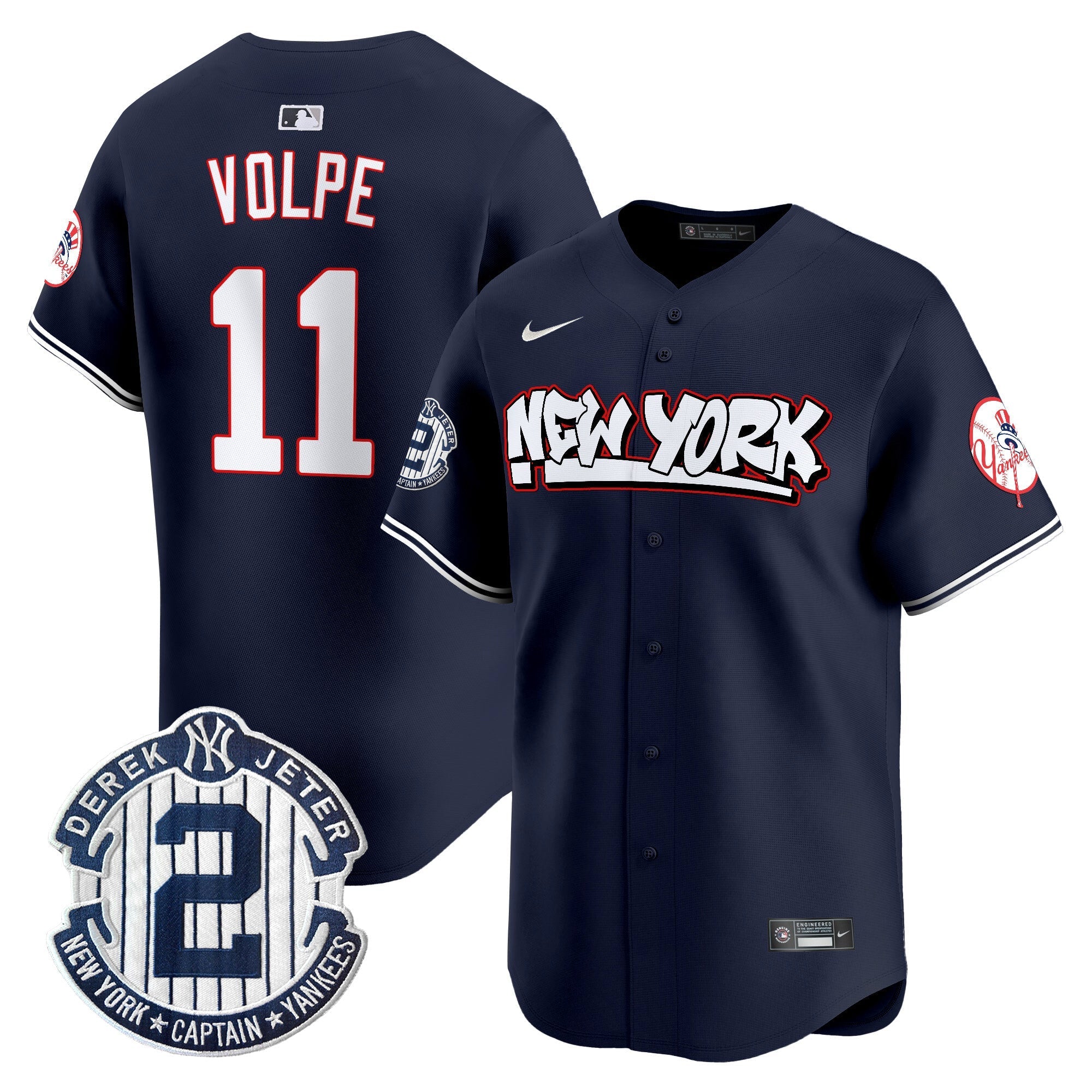 NYY Graffiti Vapor Premier Limited Jersey V2 - All Stitched