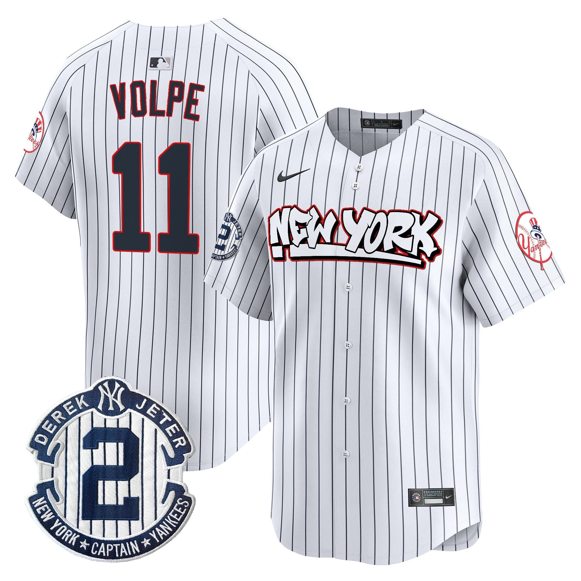 NYY Graffiti Vapor Premier Limited Jersey V2 - All Stitched
