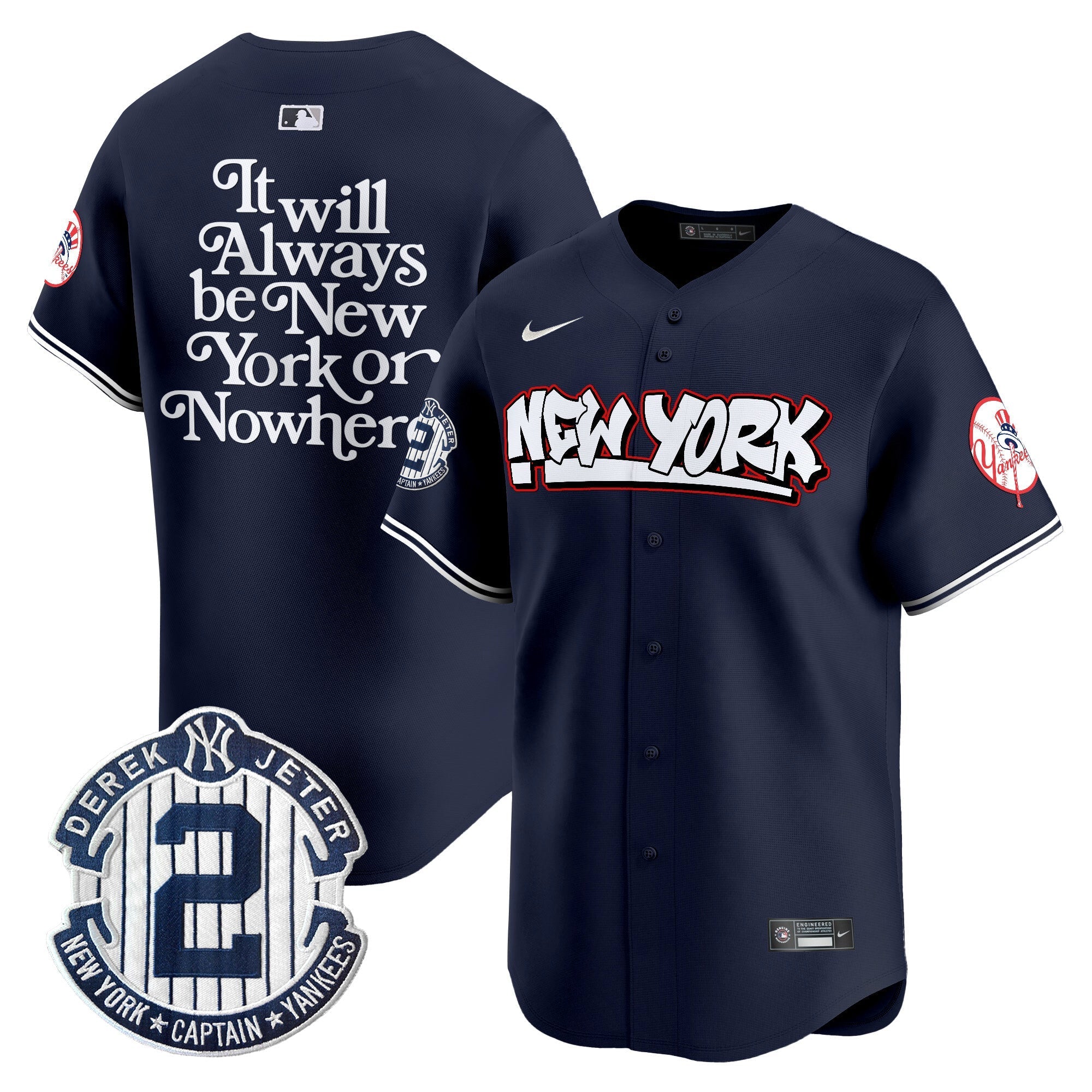 NYY Graffiti Vapor Premier Limited Jersey V2 - All Stitched