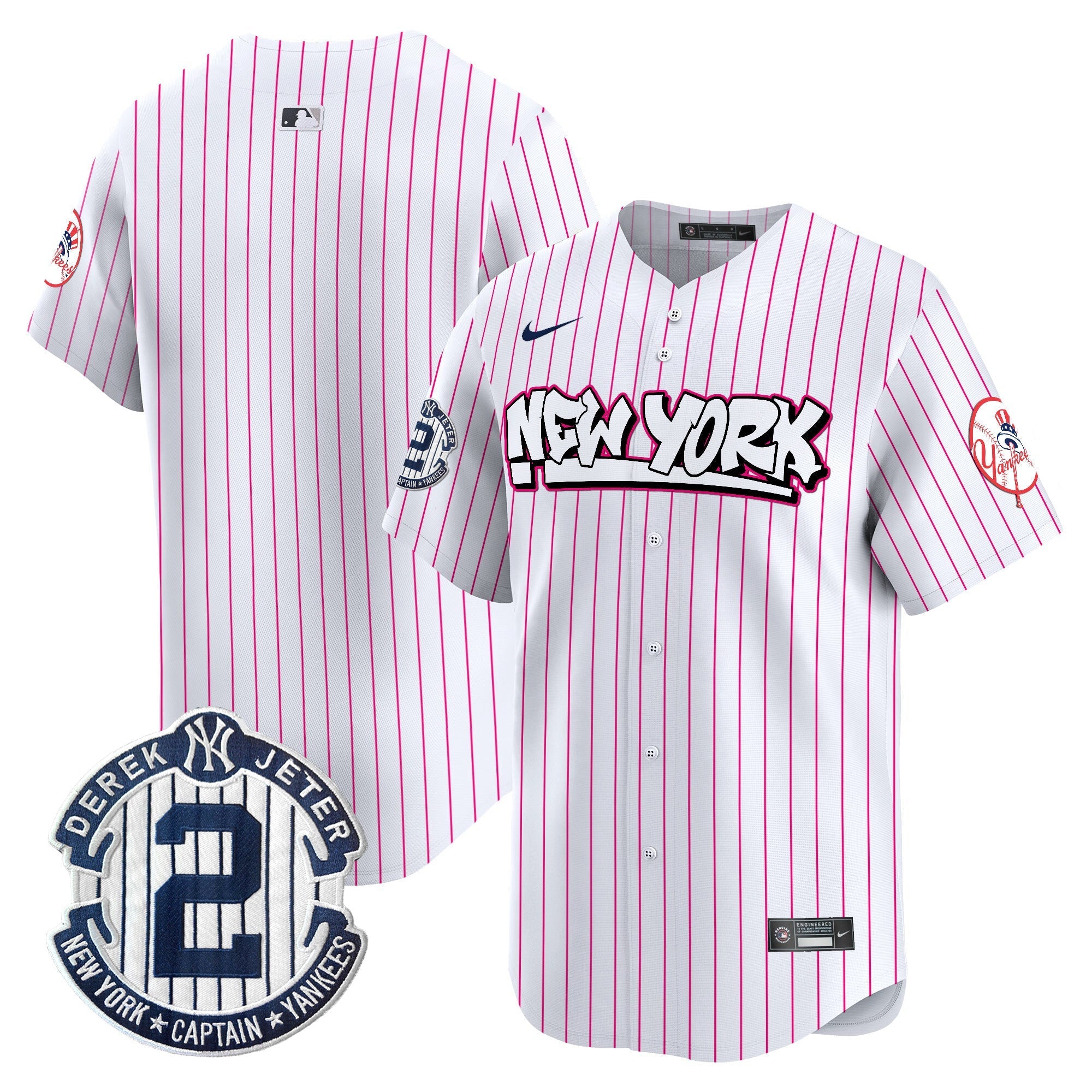 NYY Graffiti Vapor Premier Limited Jersey V2 - All Stitched