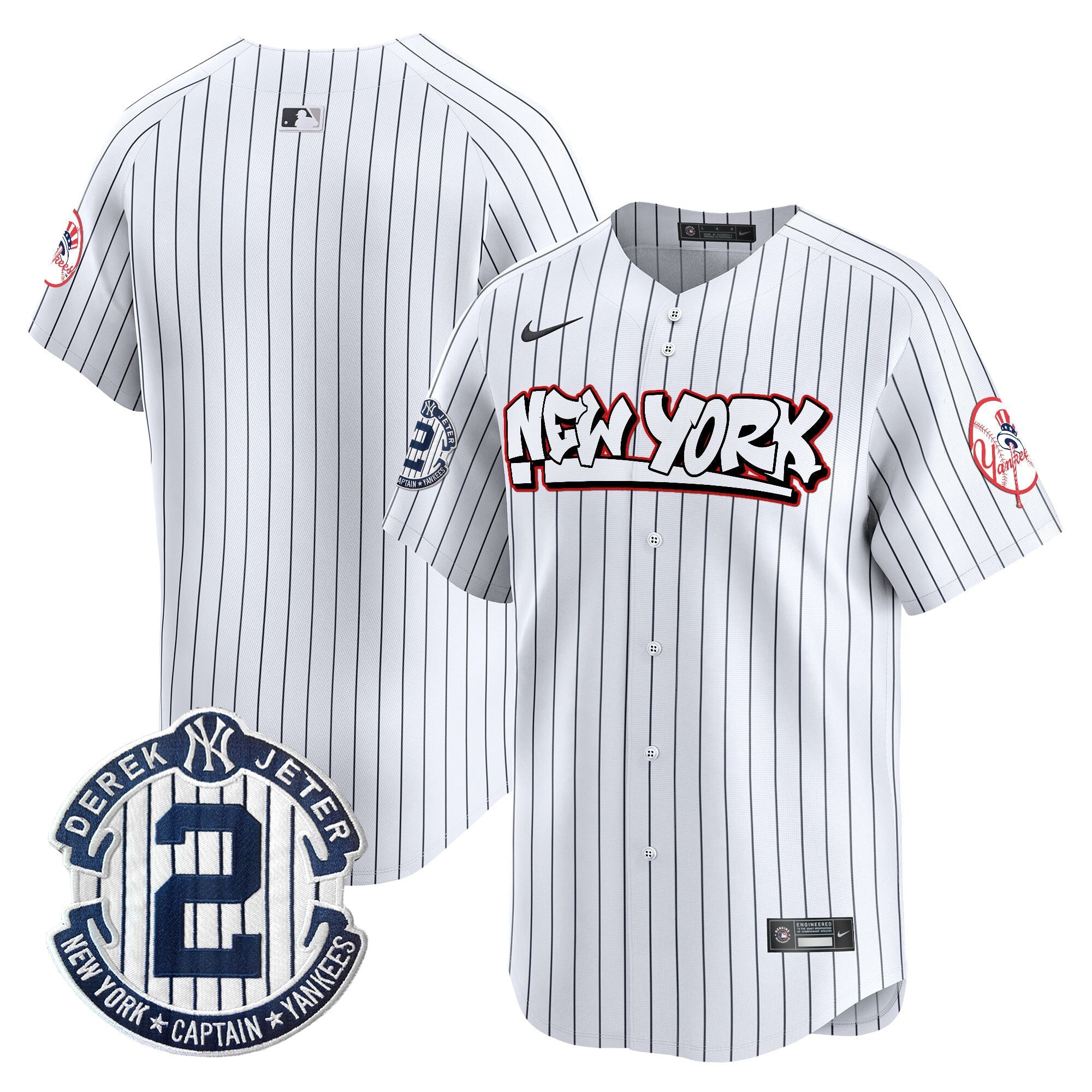 NYY Graffiti Vapor Premier Limited Jersey V2 - All Stitched