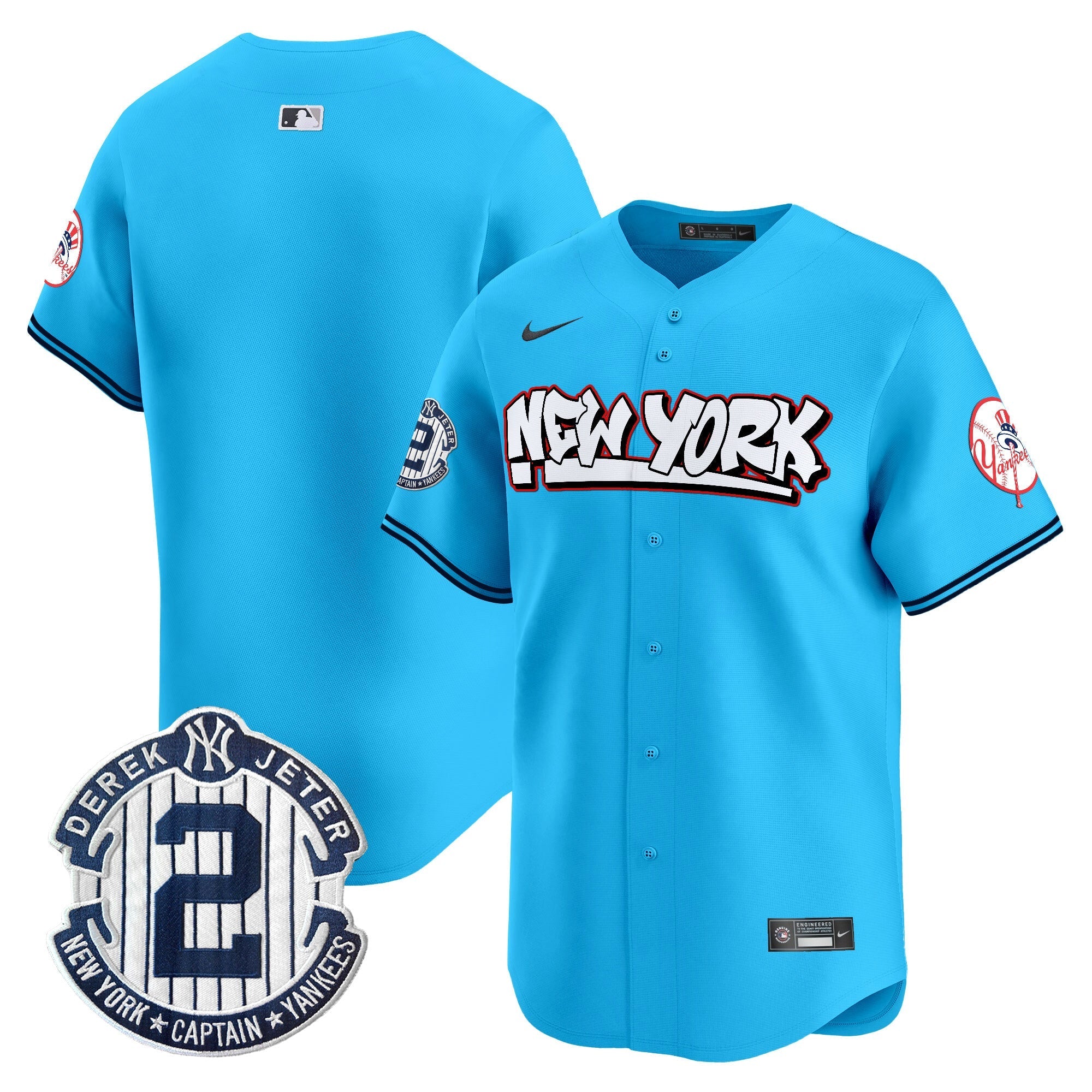 NYY Graffiti Vapor Premier Limited Jersey V2 - All Stitched