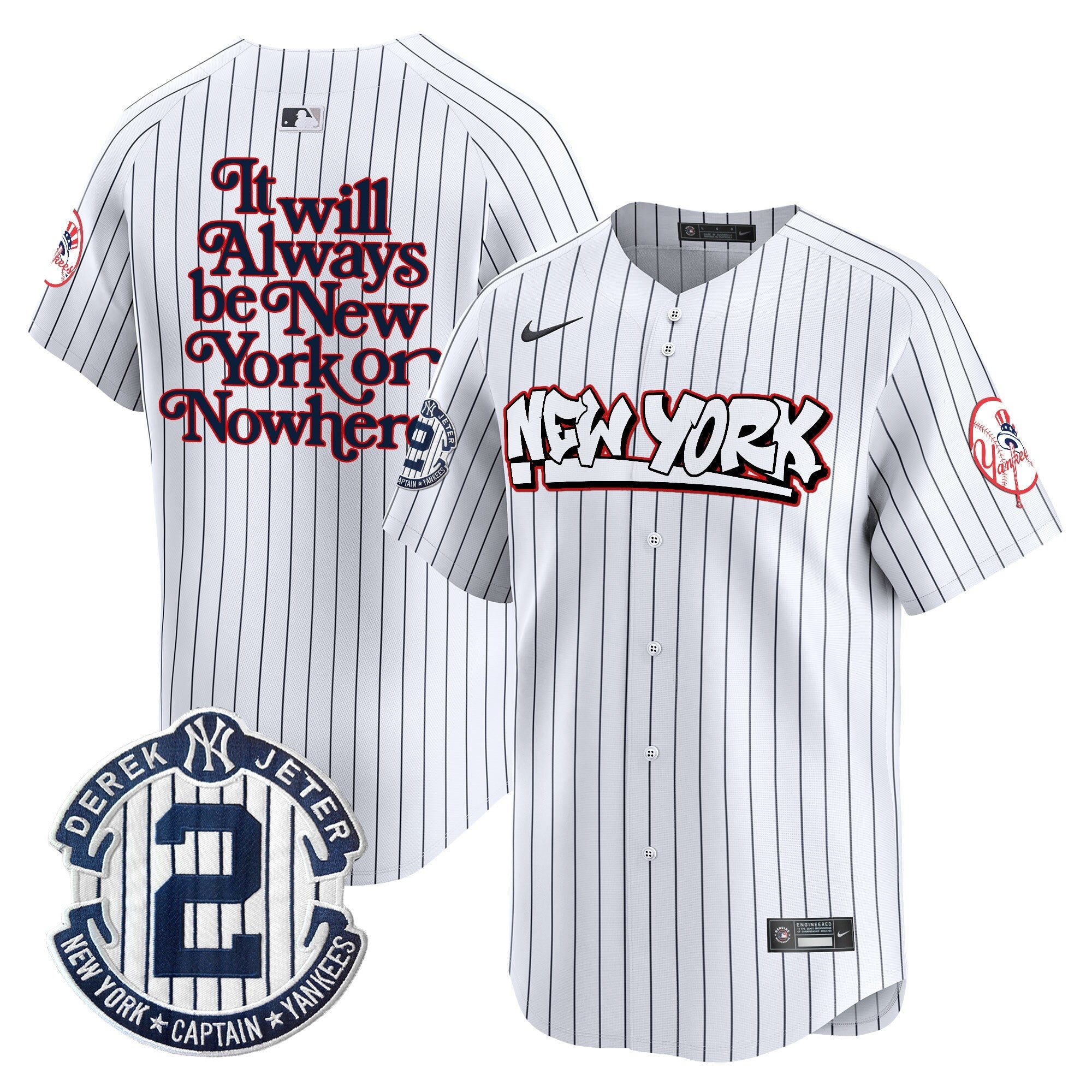 NYY Graffiti Vapor Premier Limited Jersey V2 - All Stitched