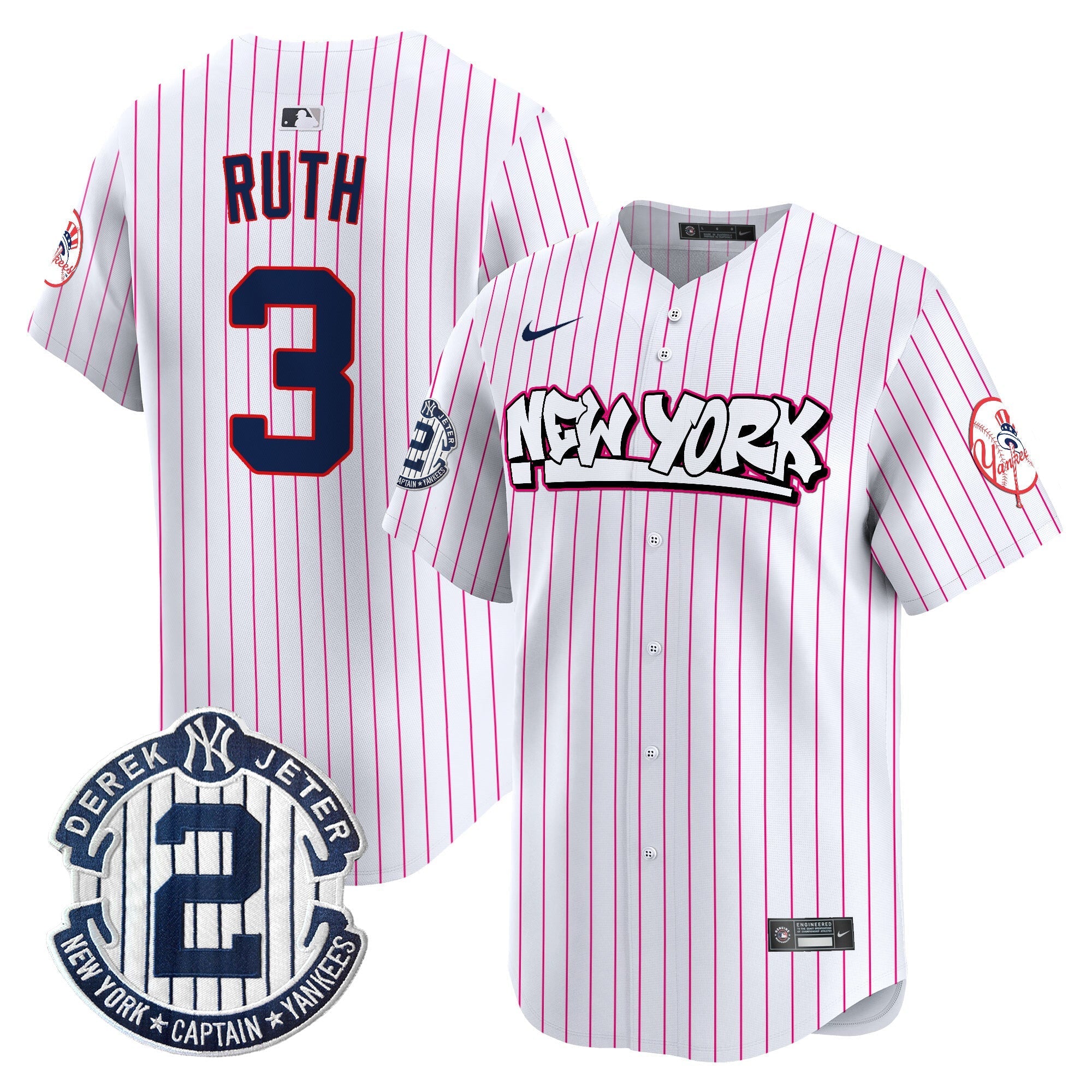 NYY Graffiti Vapor Premier Limited Jersey V2 - All Stitched