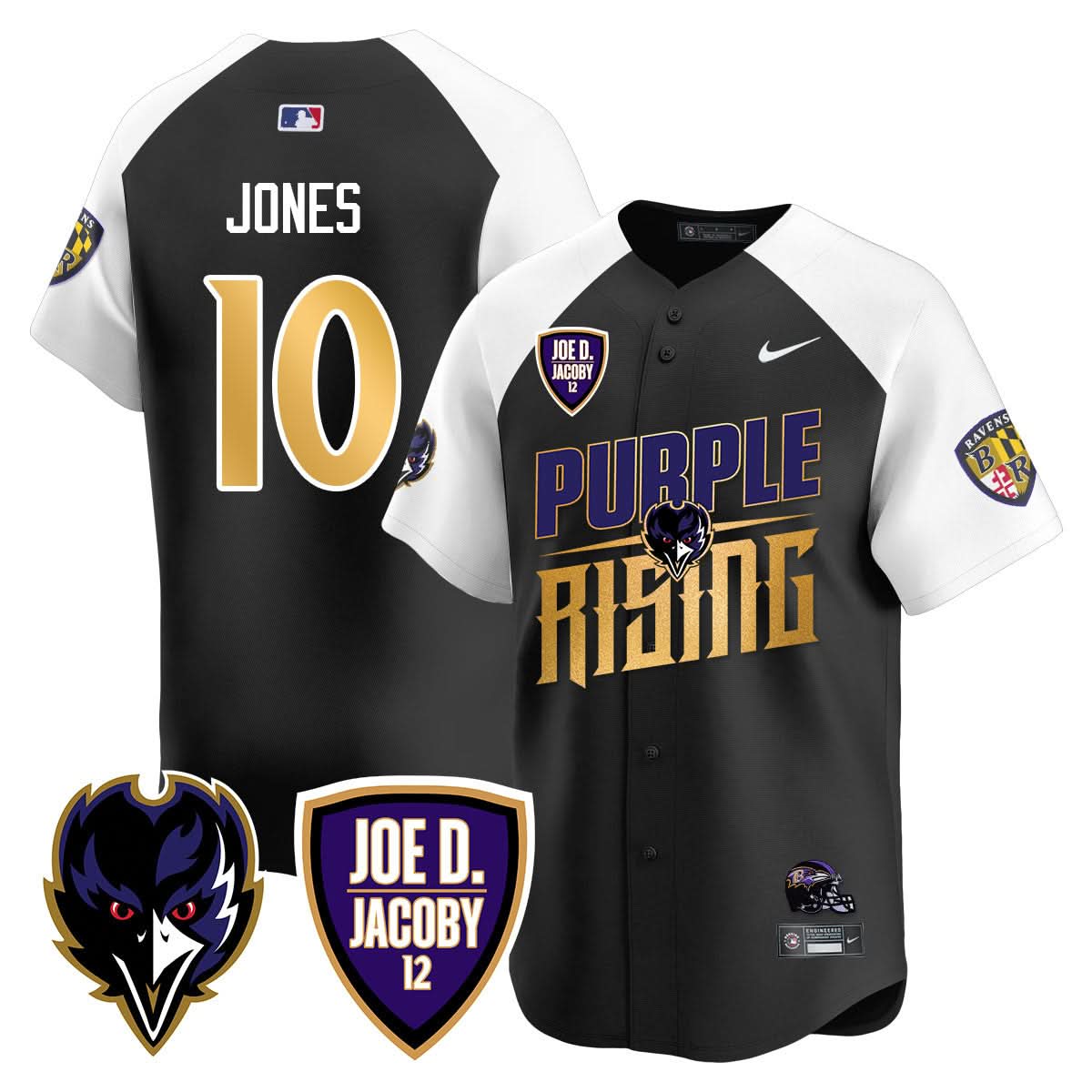 Ravens Purple Rising 2024 Vapor Limited Baseball Men Jersey - All Stitched