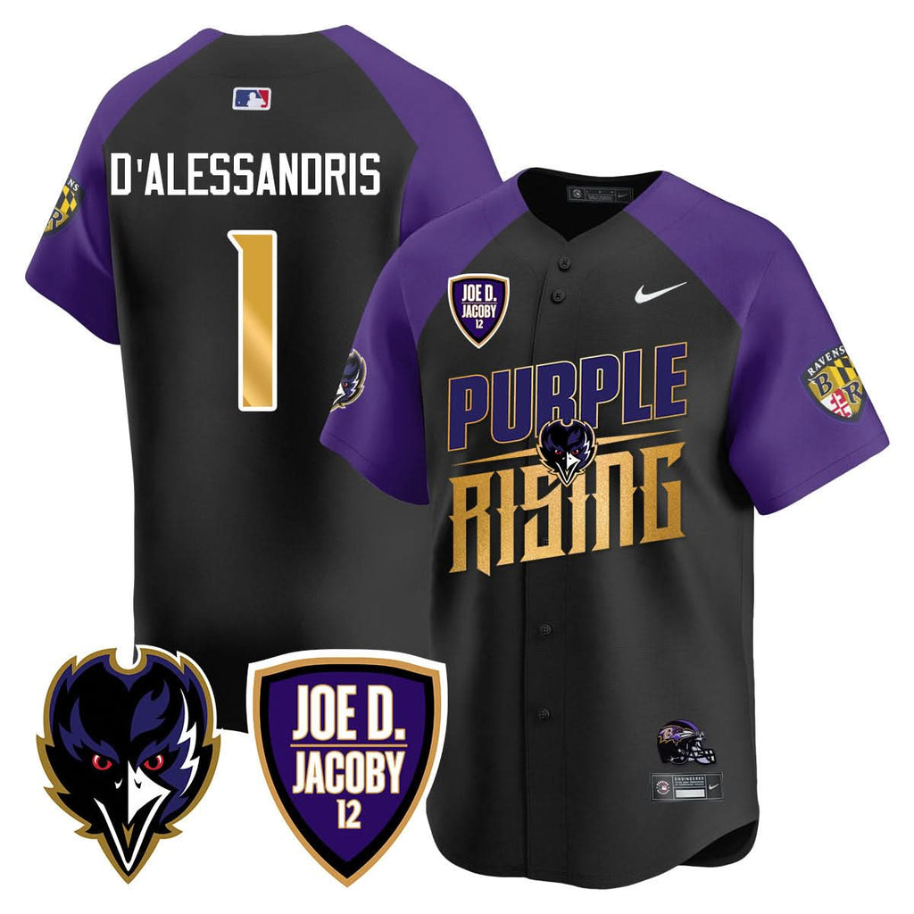 Ravens Purple Rising 2024 Vapor Limited Baseball Men Jersey - All Stitched