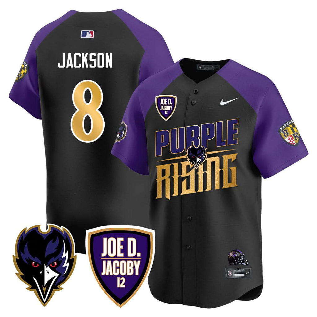 Ravens Purple Rising 2024 Vapor Limited Baseball Men Jersey - All Stitched