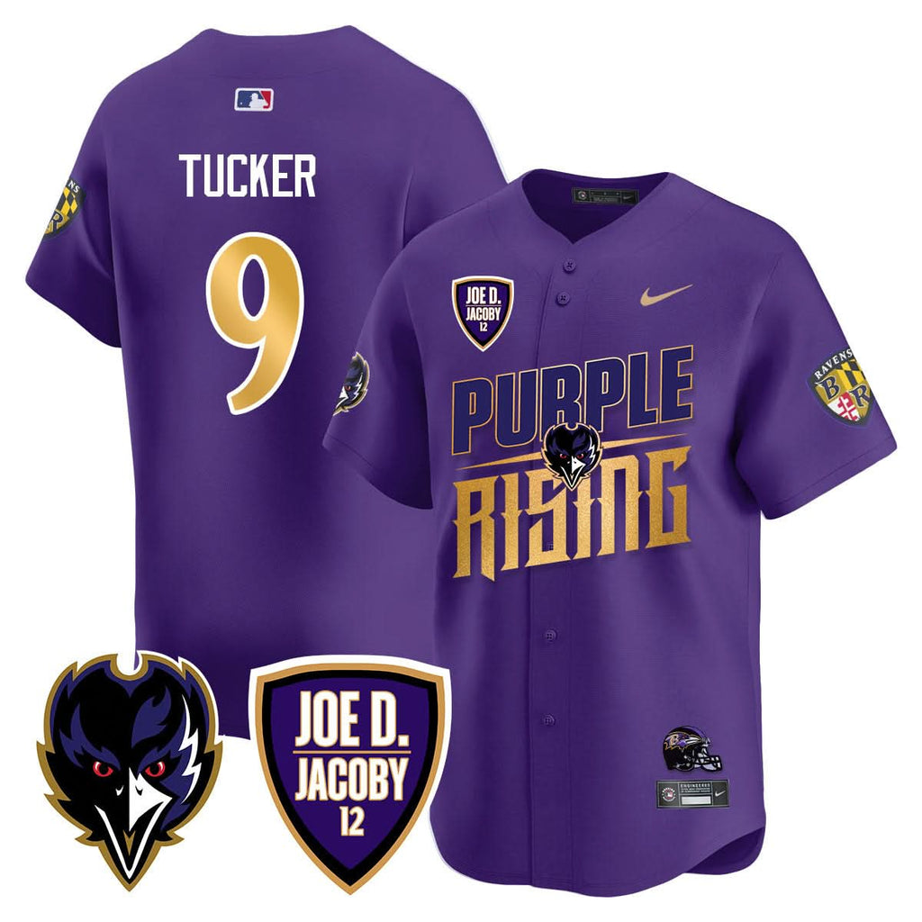 Ravens Purple Rising 2024 Vapor Limited Baseball Men Jersey - All Stitched