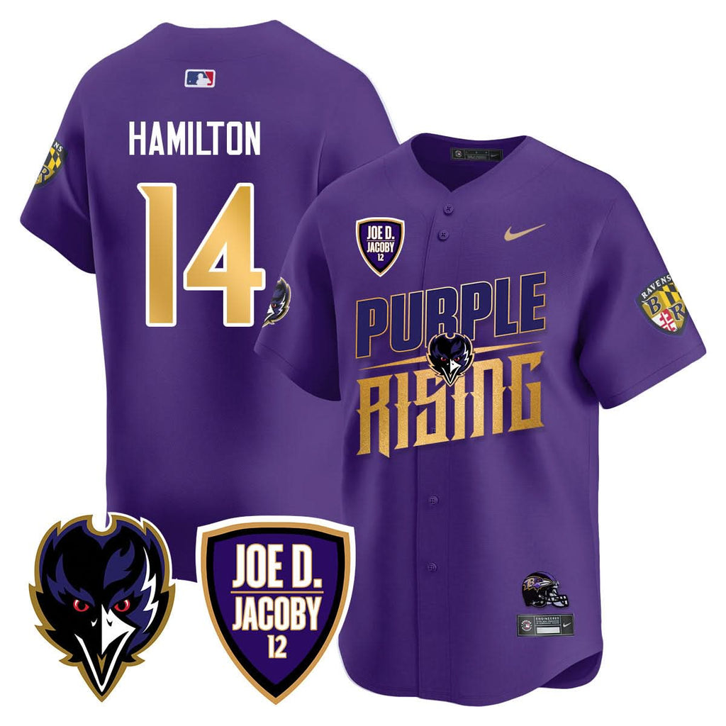 Ravens Purple Rising 2024 Vapor Limited Baseball Men Jersey - All Stitched