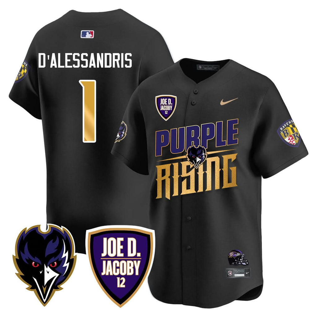Ravens Purple Rising 2024 Vapor Limited Baseball Men Jersey - All Stitched