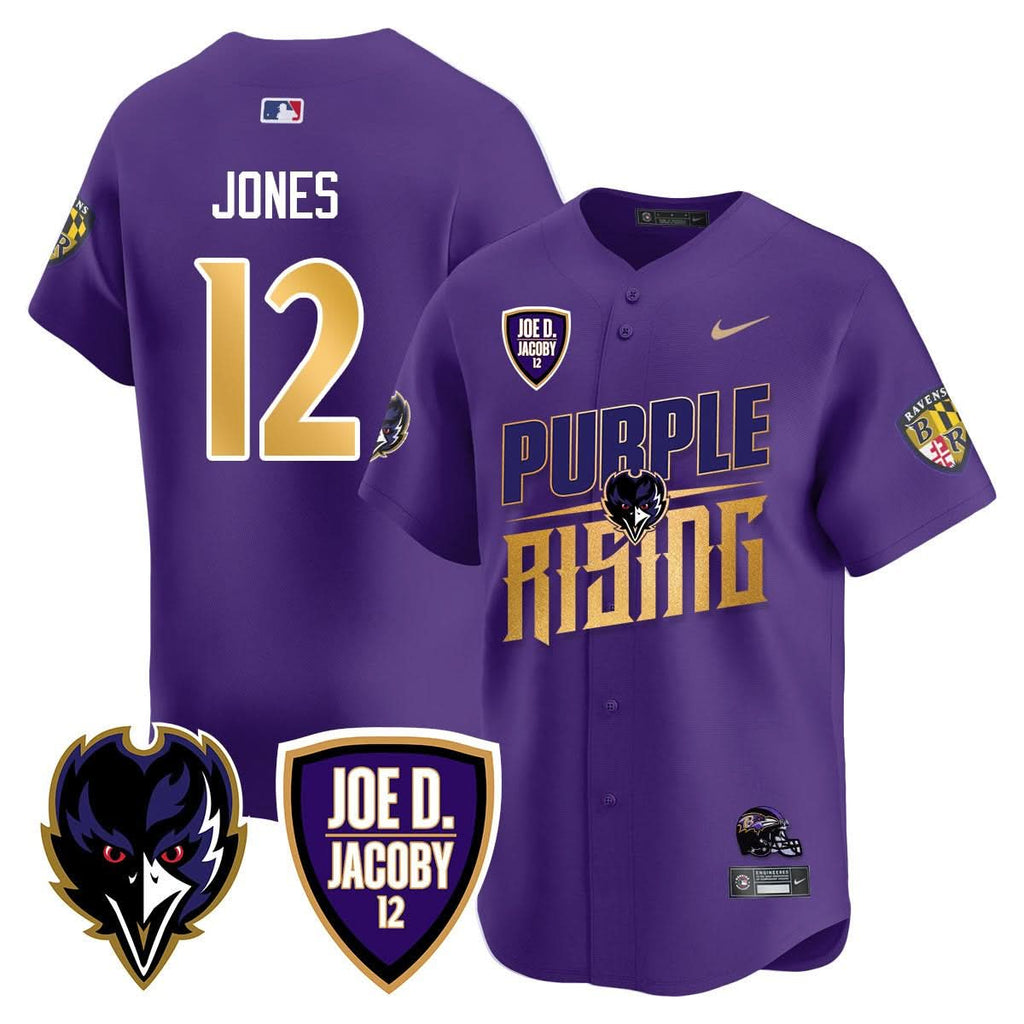 Ravens Purple Rising 2024 Vapor Limited Baseball Men Jersey - All Stitched