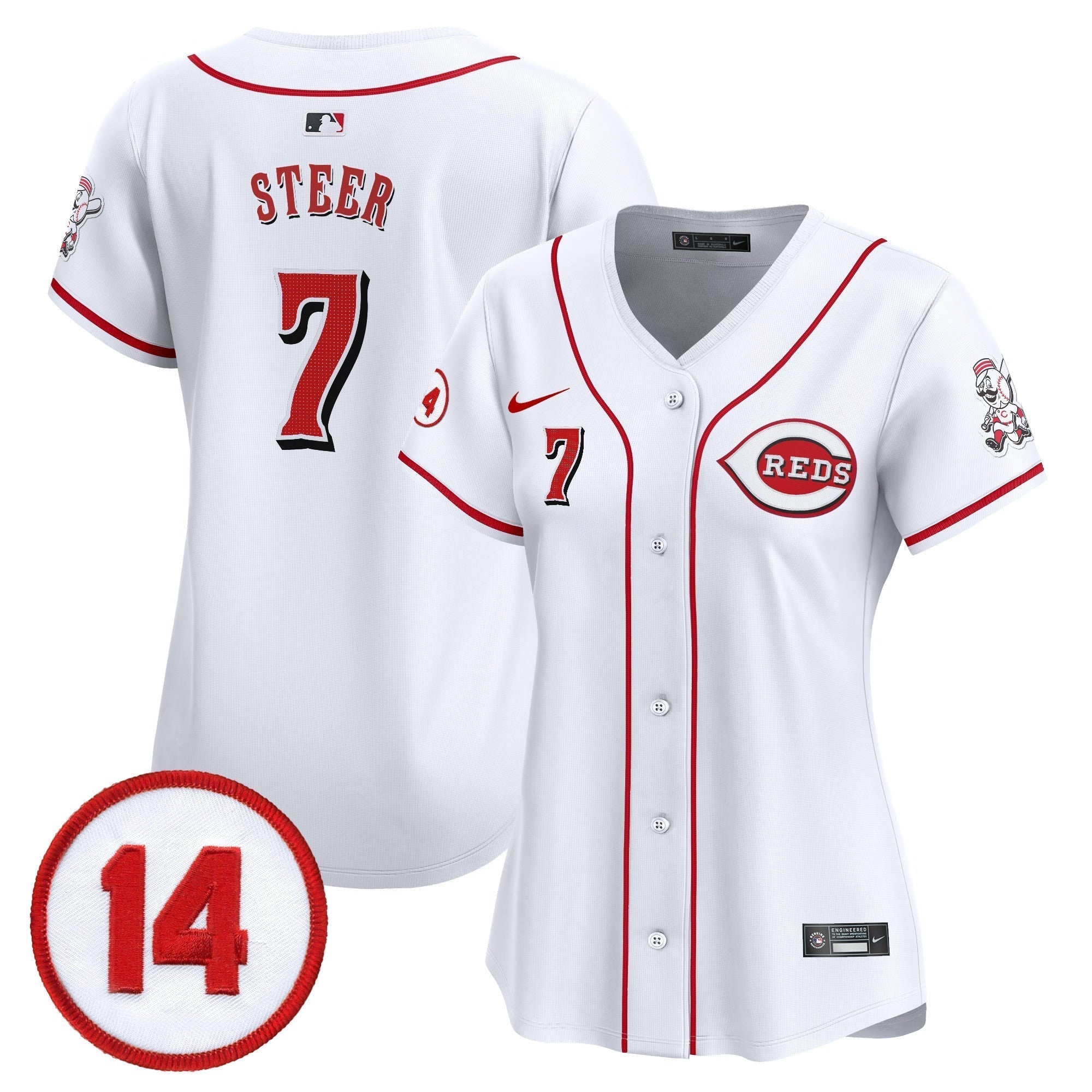 WoCincinnati Reds Pete Rose Patch Vapor Premier Limited Men Jersey - All Stitched