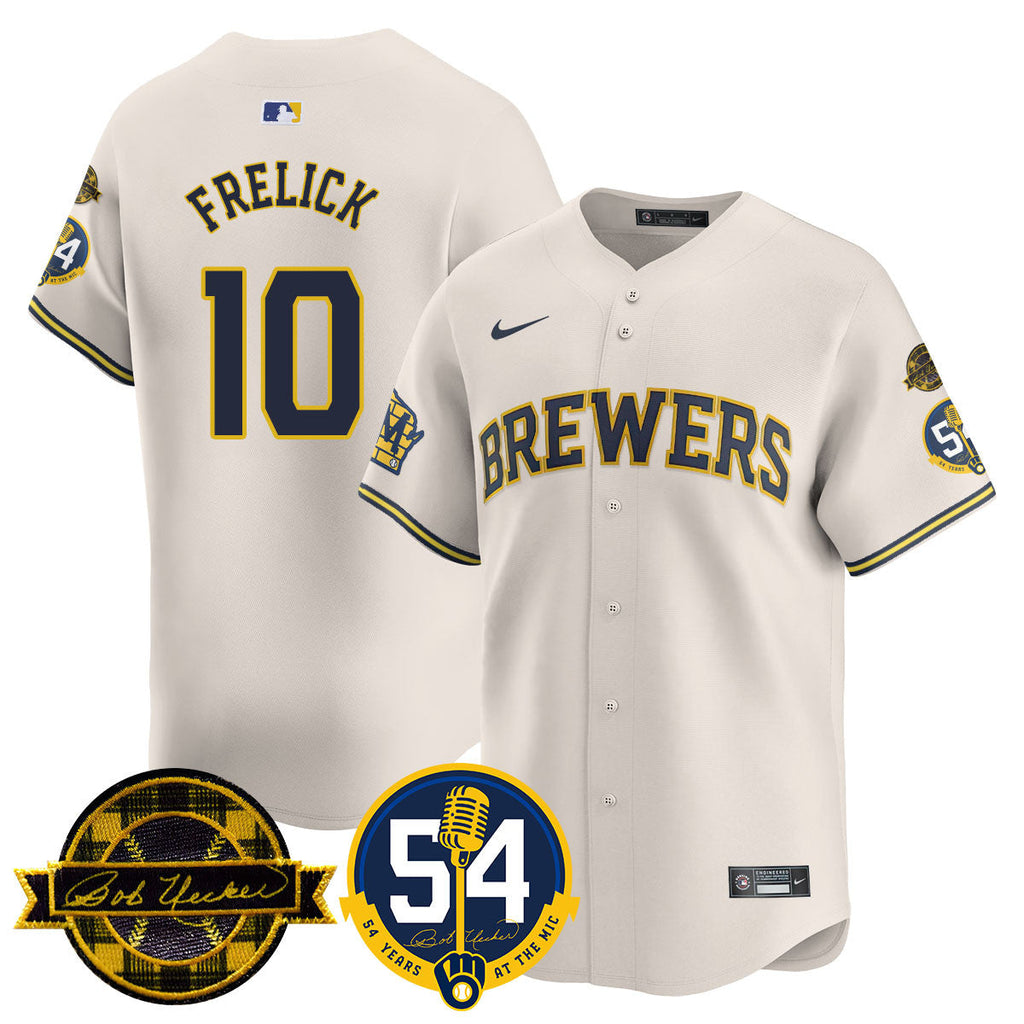 MIL Men Jersey - Bob Uecker, 54 Seasons for Brewers - All Stitched