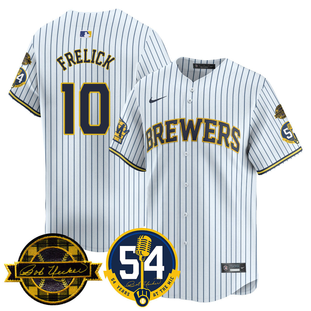 MIL Men Jersey - Bob Uecker, 54 Seasons for Brewers - All Stitched