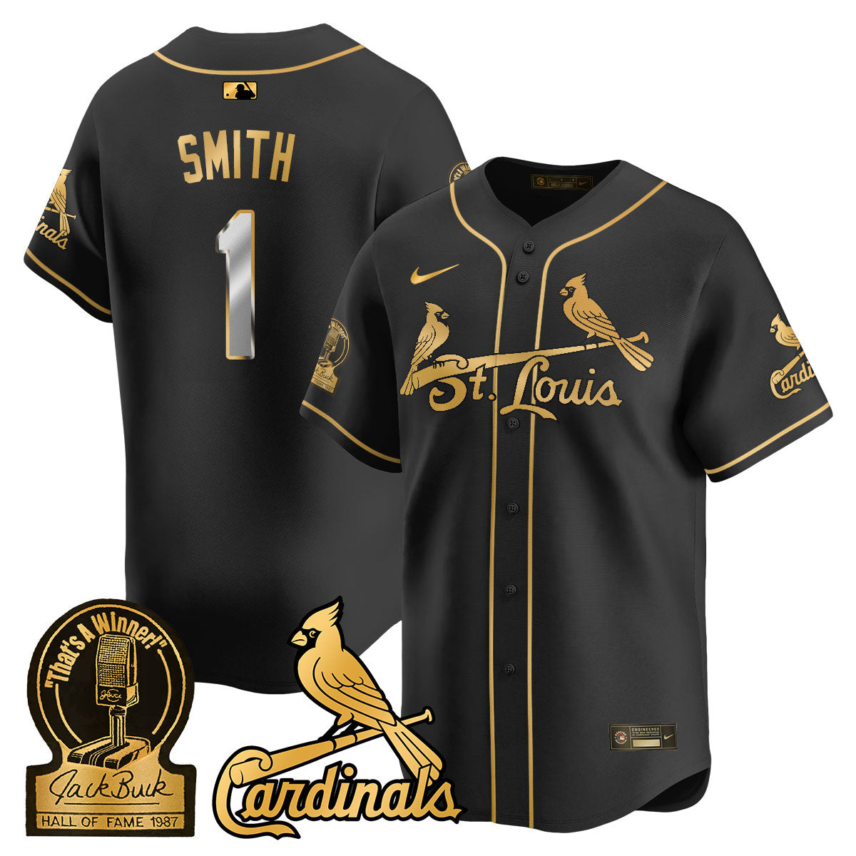 STL Jack Buck Limited Jersey - All Stitched