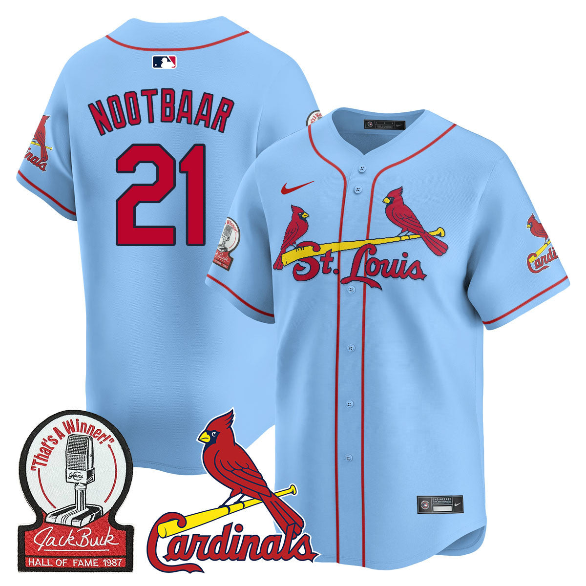 STL Jack Buck Limited Jersey - All Stitched