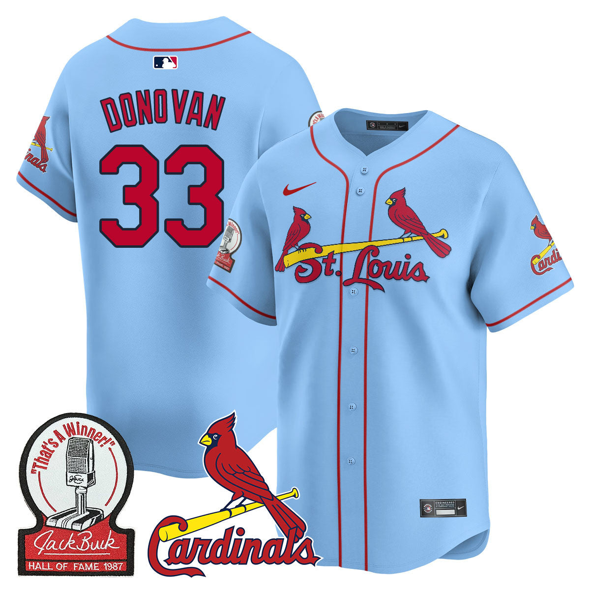 STL Jack Buck Limited Jersey - All Stitched