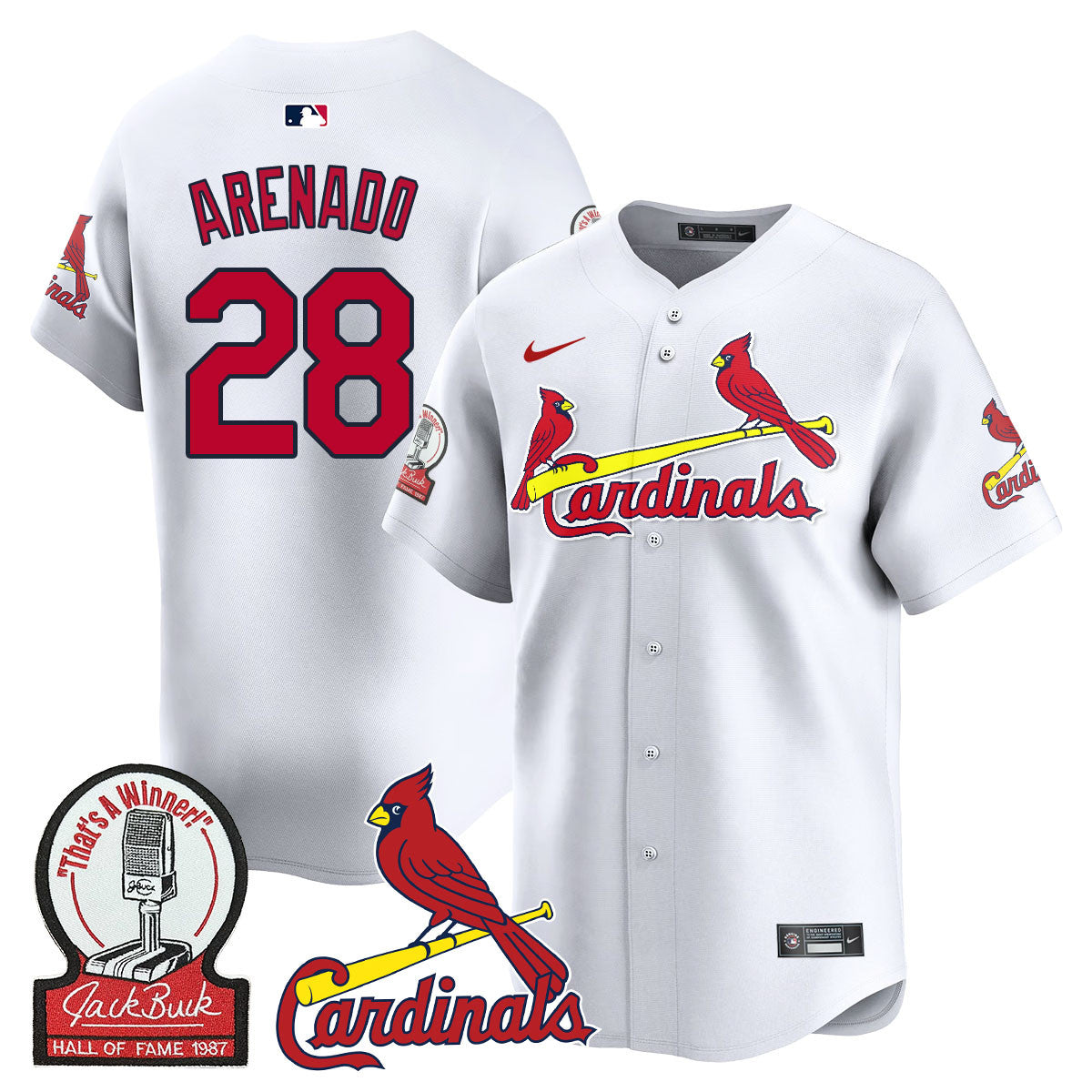 STL Jack Buck Limited Jersey - All Stitched