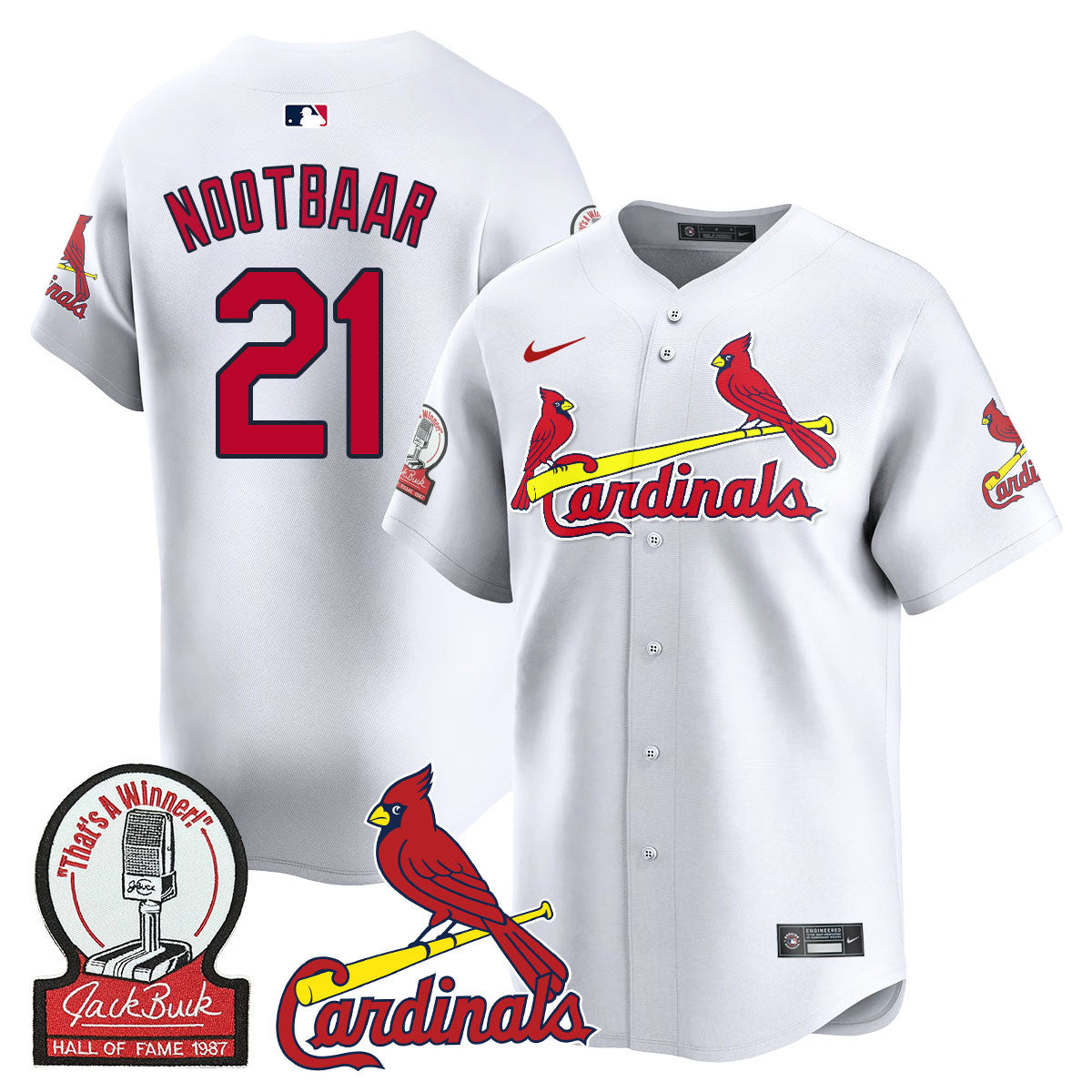STL Jack Buck Limited Jersey - All Stitched