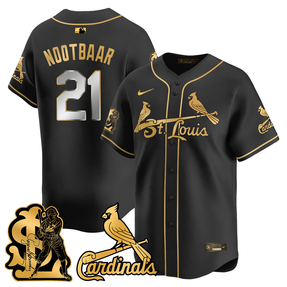 STL Rogers Hornsby Jersey - All Stitched