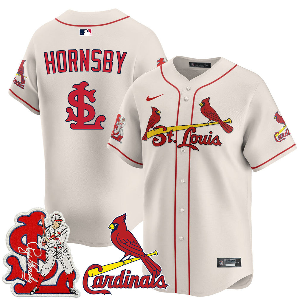 STL Rogers Hornsby Men Jersey - All Stitched