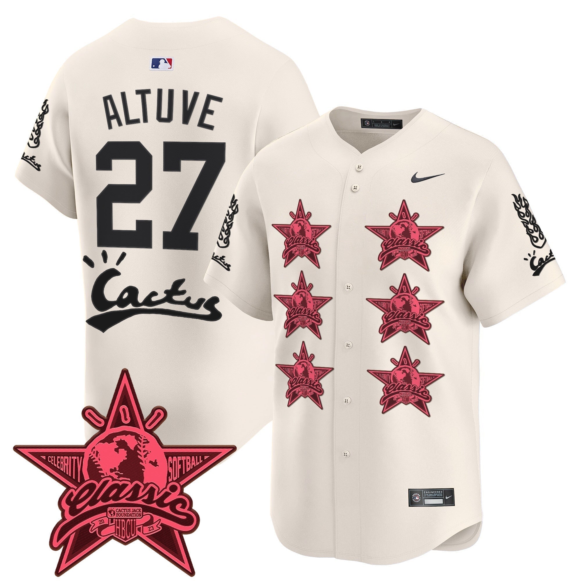 HOU Cactus Jack 2025 Vapor Premier Limited Men Jersey V2 - All Stitched