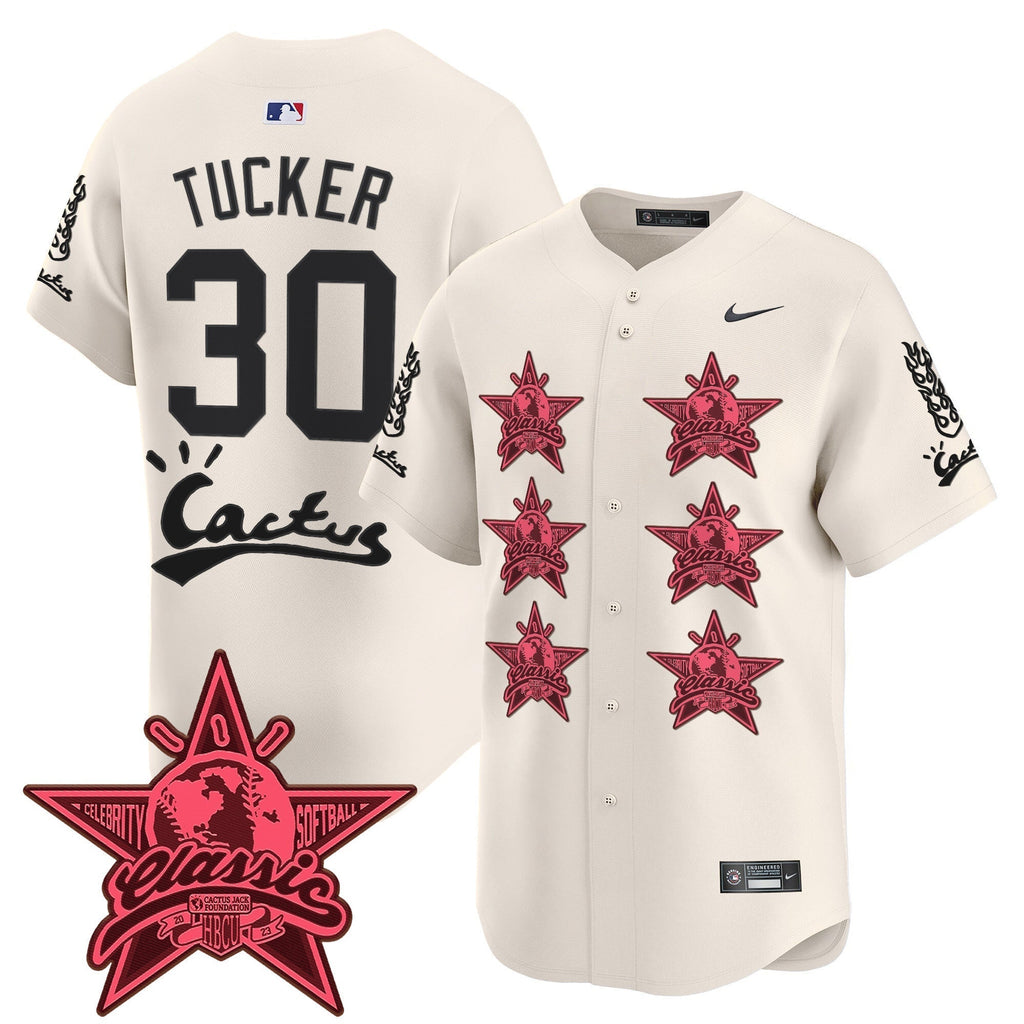 HOU Cactus Jack 2025 Vapor Premier Limited Men Jersey V2 - All Stitched