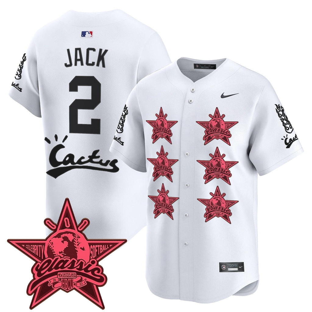 HOU Cactus Jack 2025 Vapor Premier Limited Jersey V2 - All Stitched