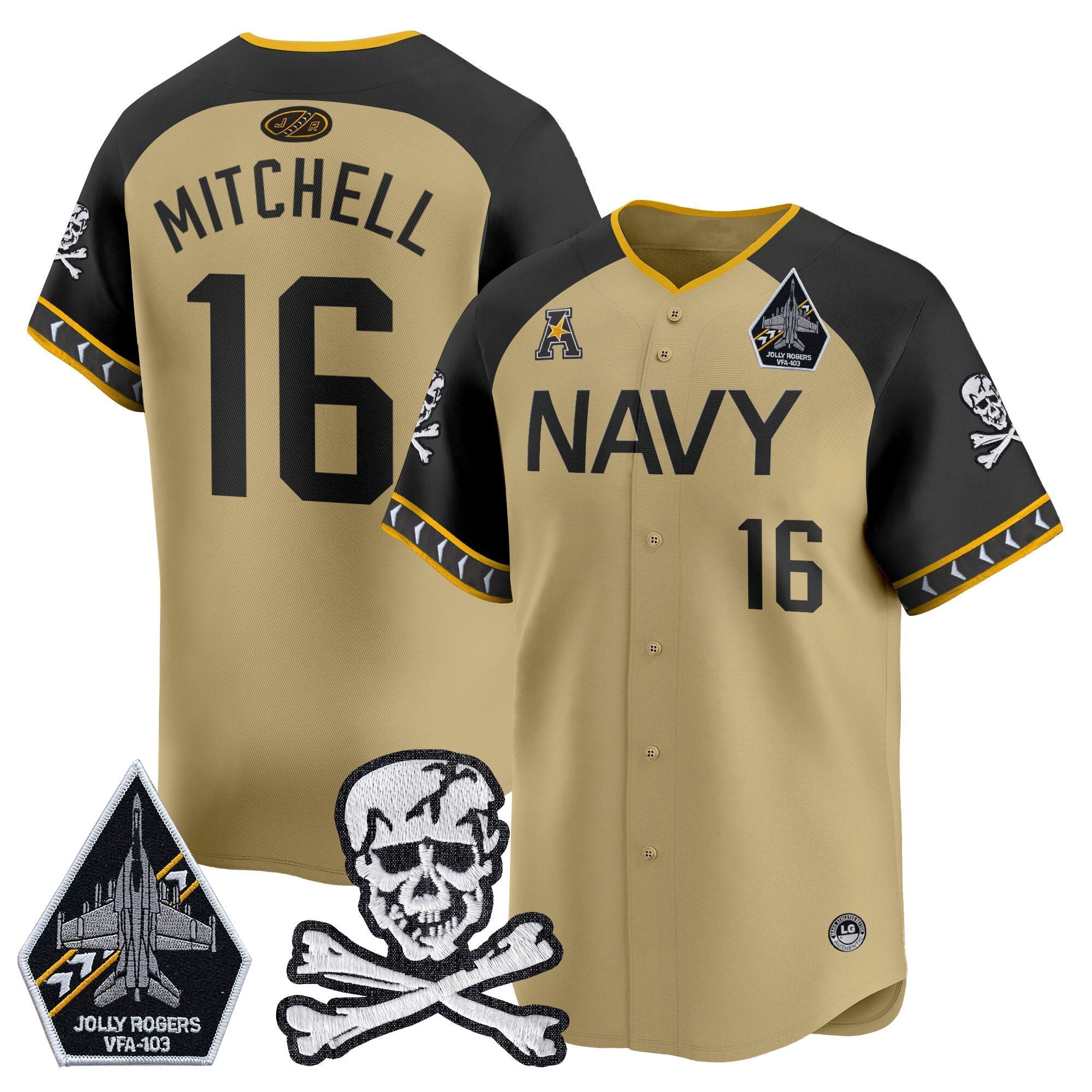 Navy MID 2025 Vapor Premier Limited Jersey - All Stitched