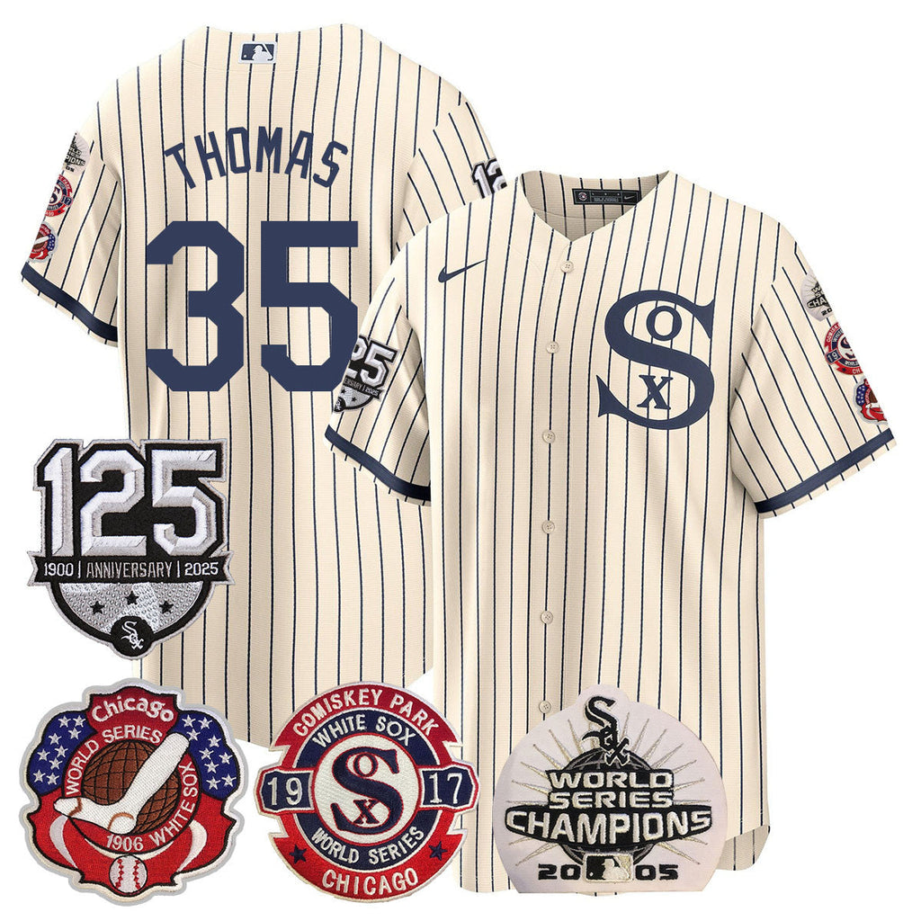 CWS 125th Anniversary - World Series Champions Jersey - All Stitched