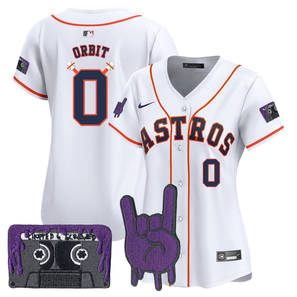 Women's HOU DJ Screw Patch Vapor Premier Limited Jersey - All Stitched