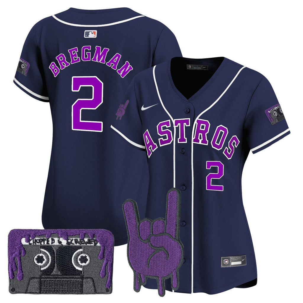 Women's HOU DJ Screw Patch Vapor Premier Limited Jersey - All Stitched